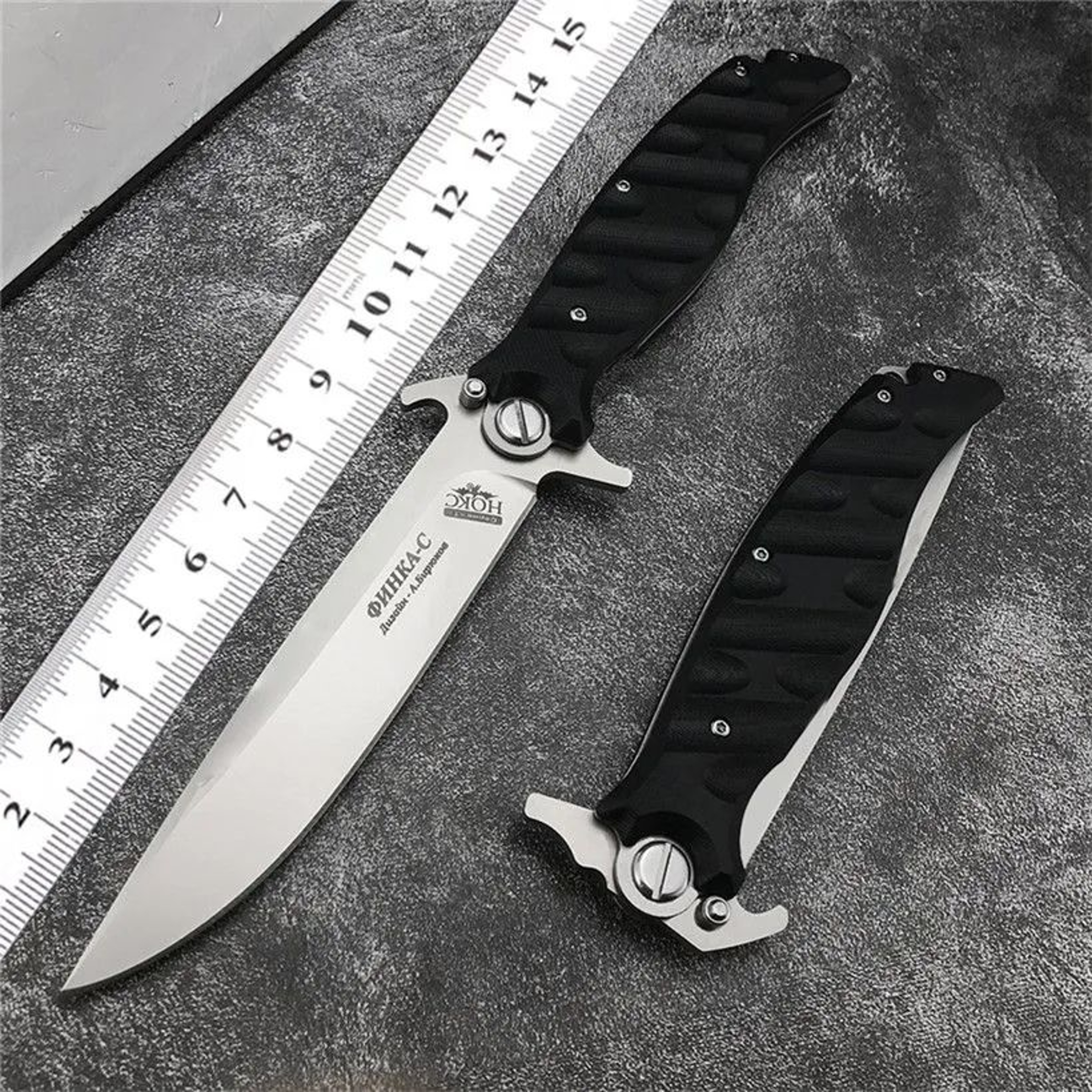 Steel Folding Knife With Blade And Handle For Outdoor Use 6