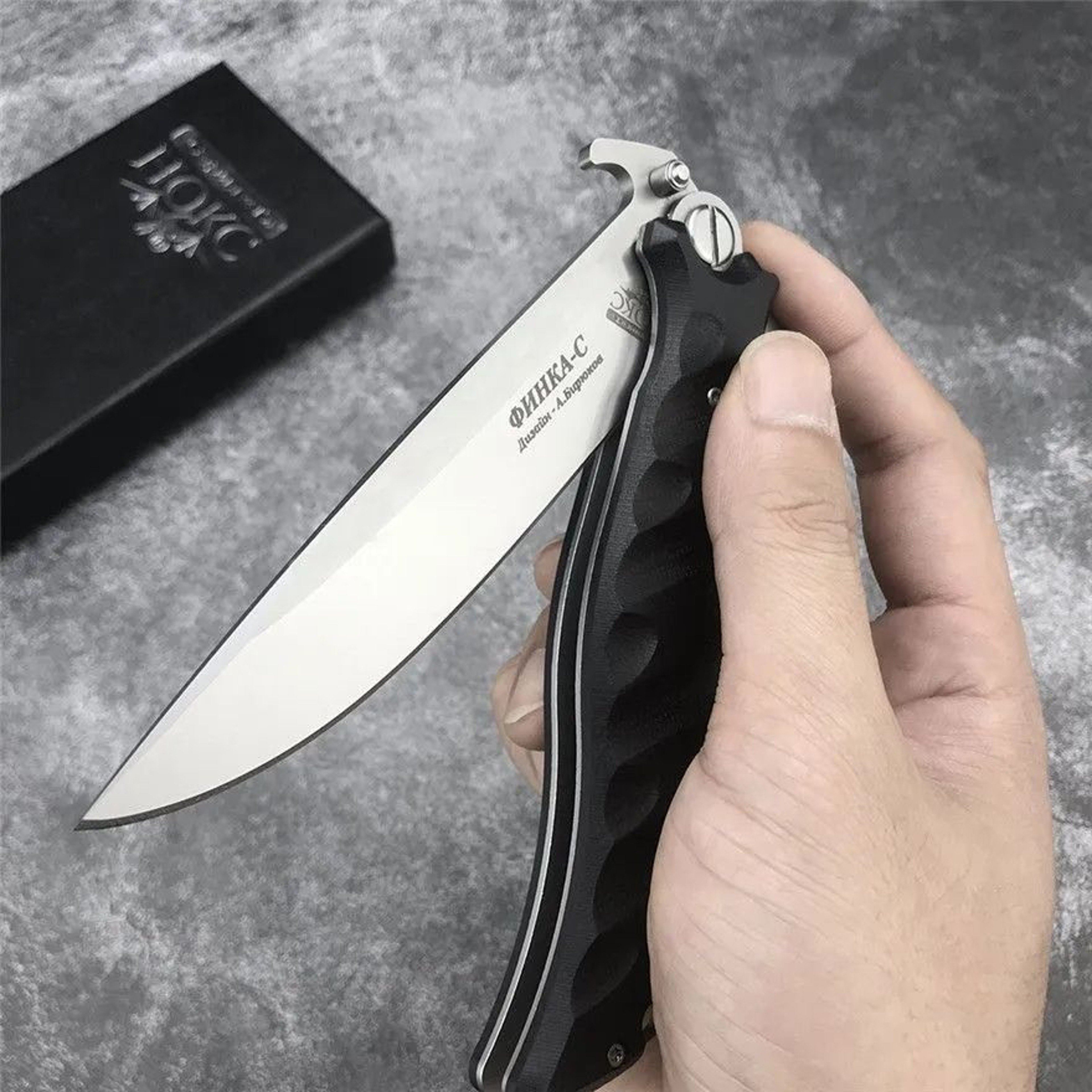 Steel Folding Knife With Blade And Handle For Outdoor Use 4