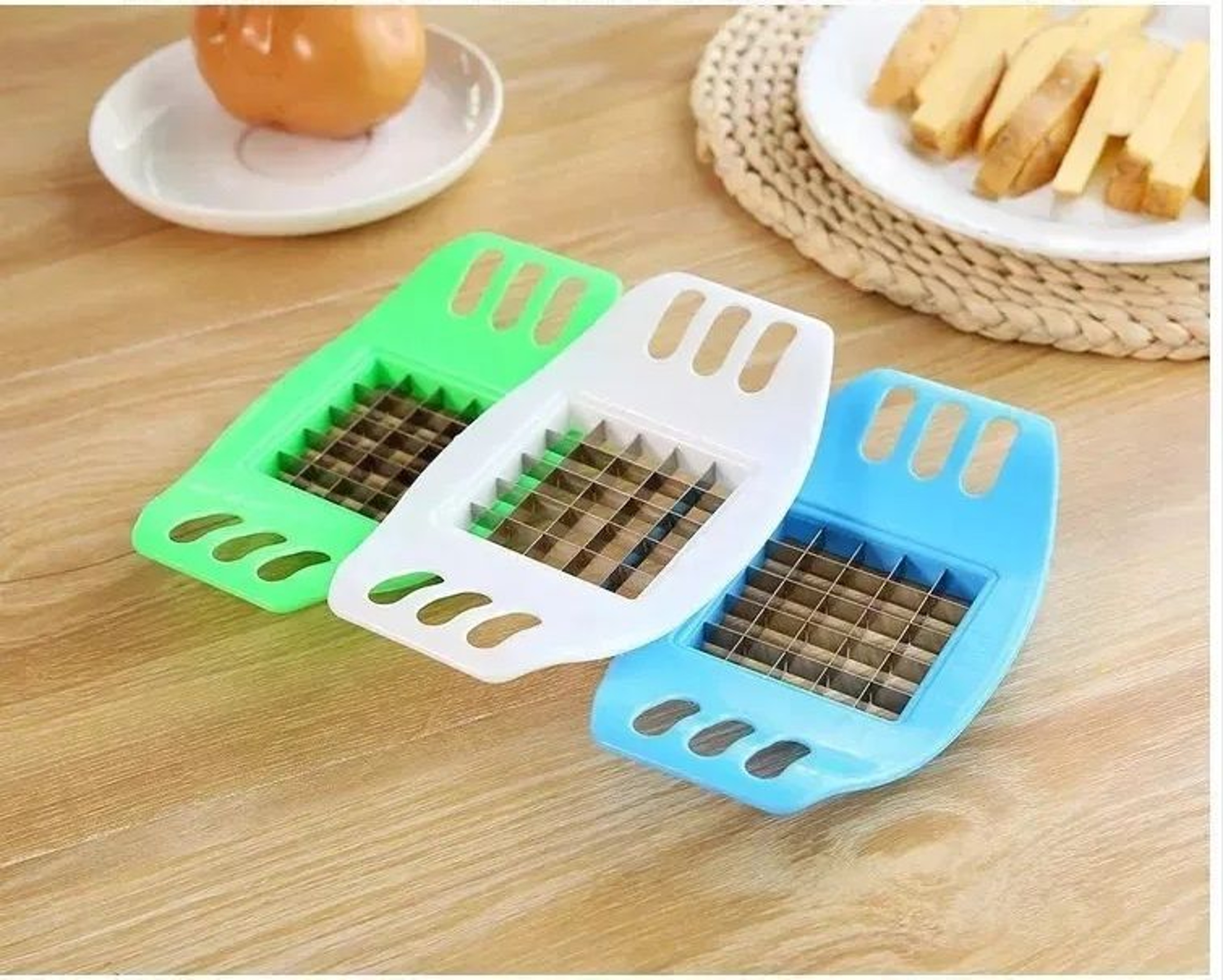 Vegetable And Potato Slicer Chopper With Grid For French Fries 4