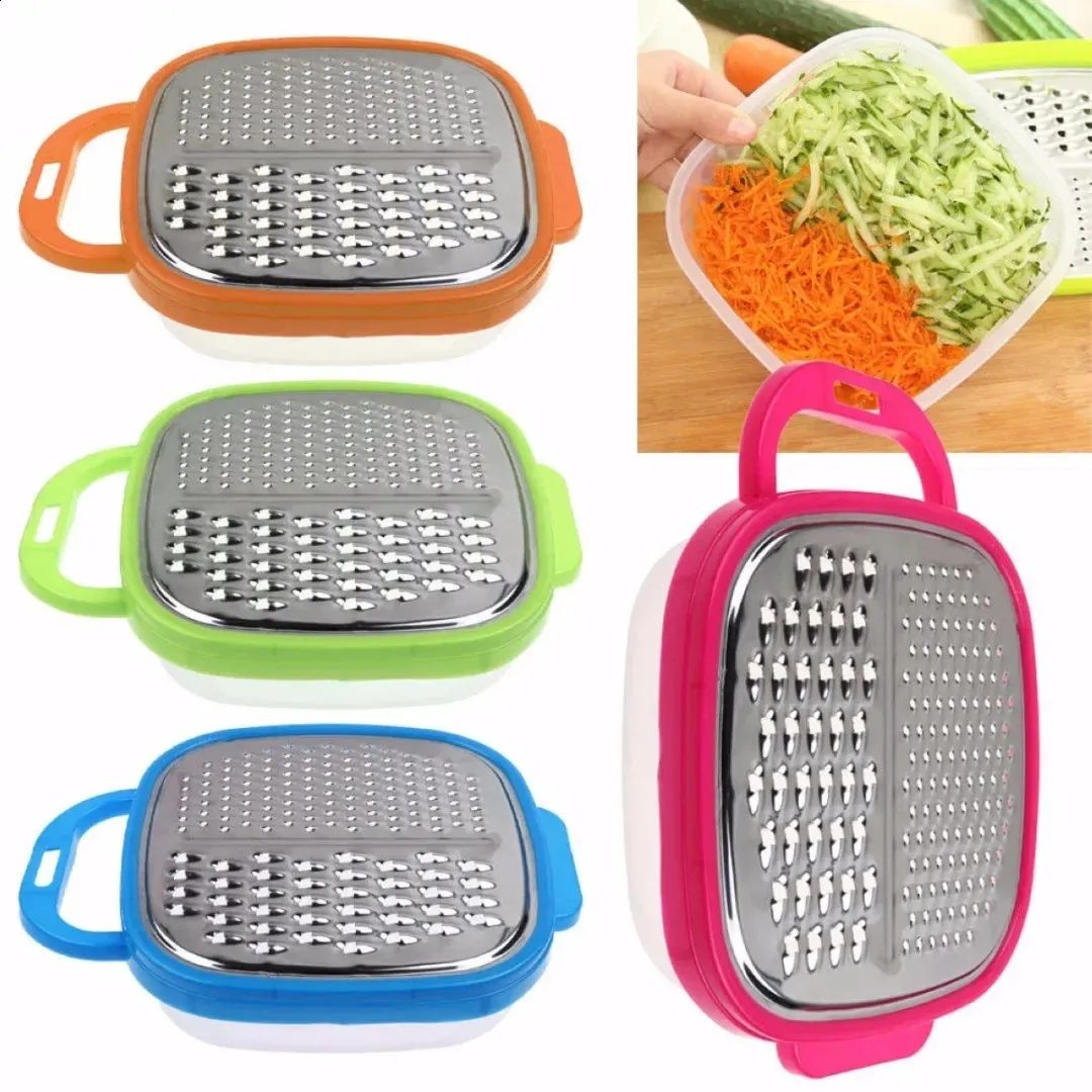 Manual Vegetable Chopper And Slicer With Container For Kitchen Food Prep 2