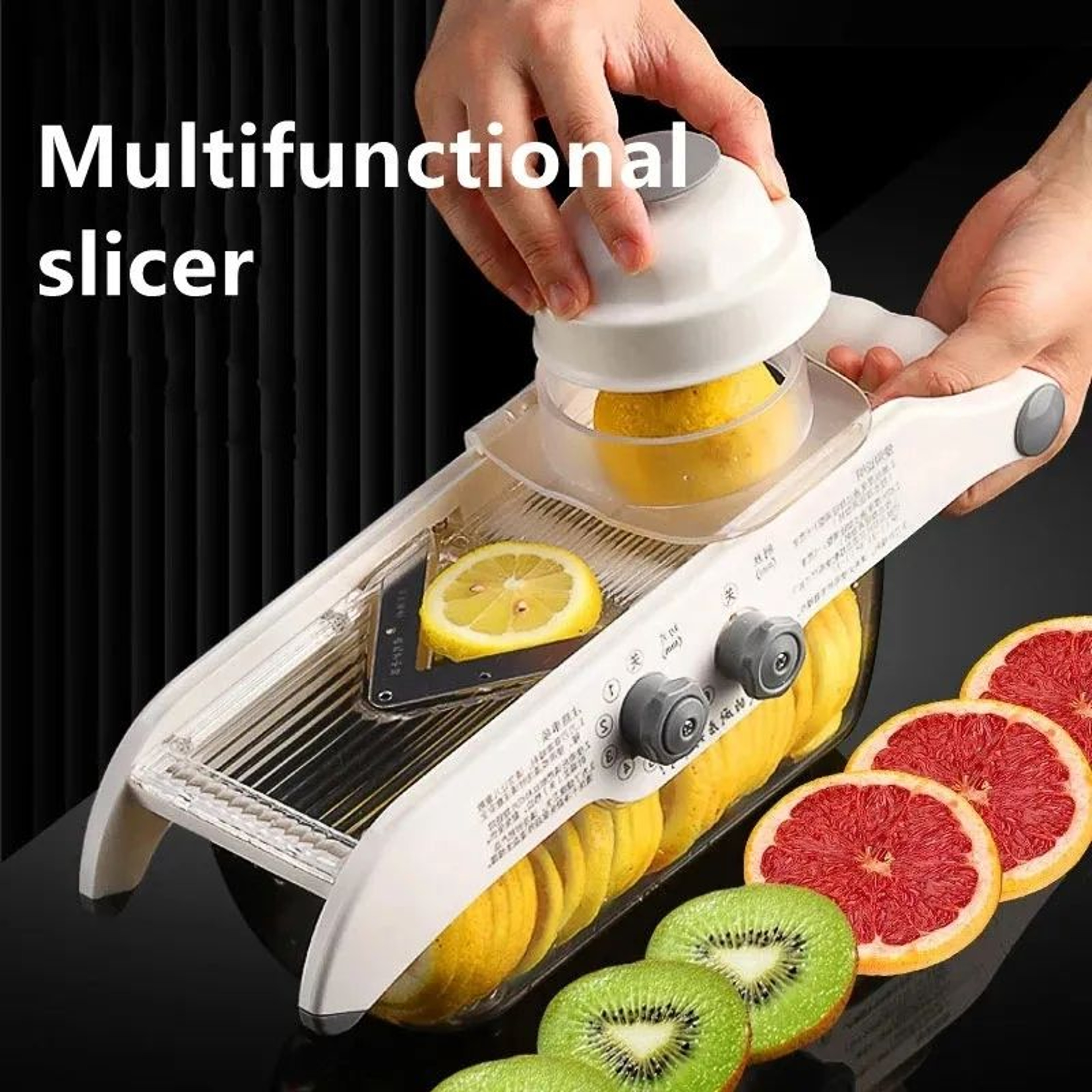Multifunctional Vegetable Slicer And Grater With Stainless Steel Blade And Basket 4