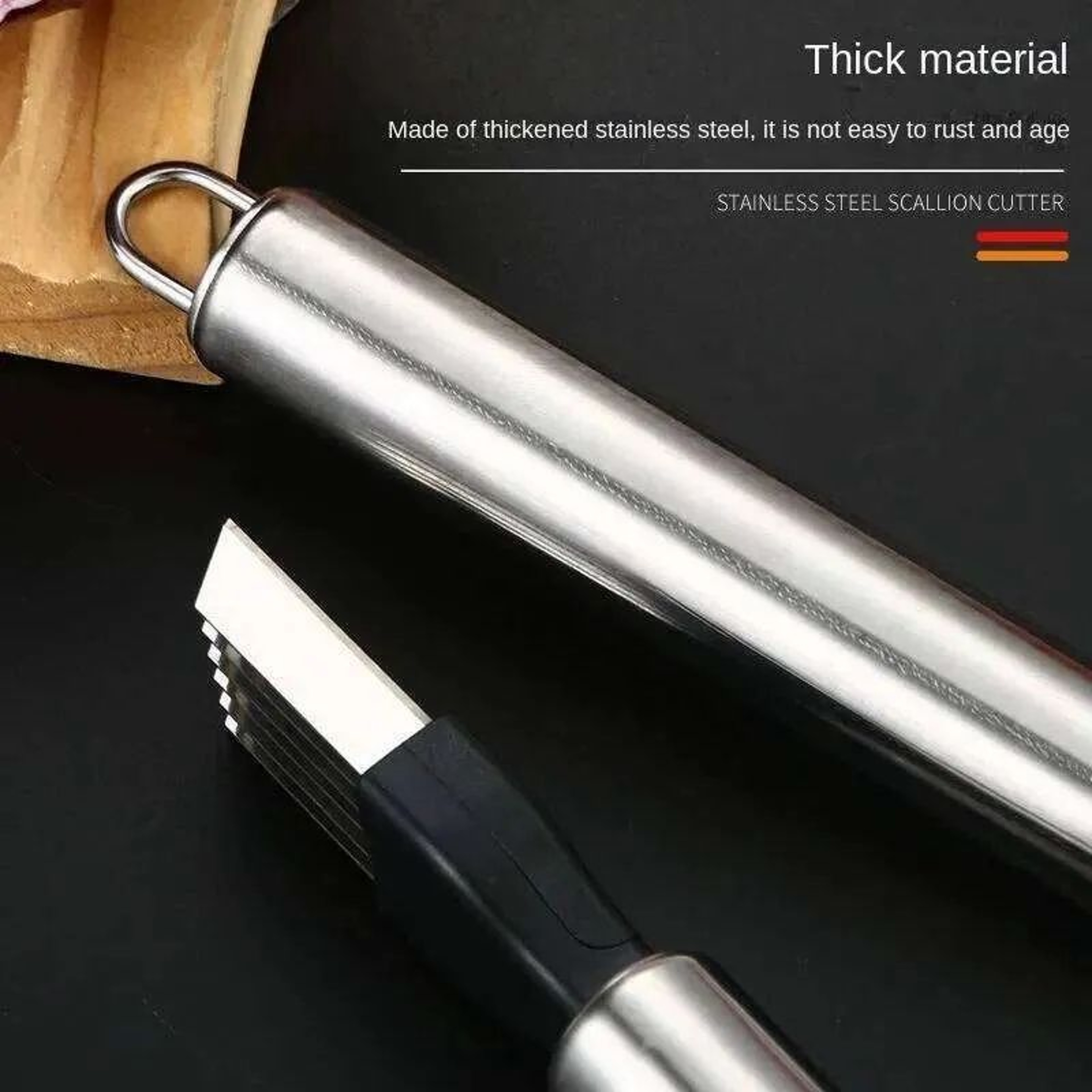 Stainless Steel Onion Cutting Knife With Dual Tine Blade Vegetable Chopper And Slicer 2