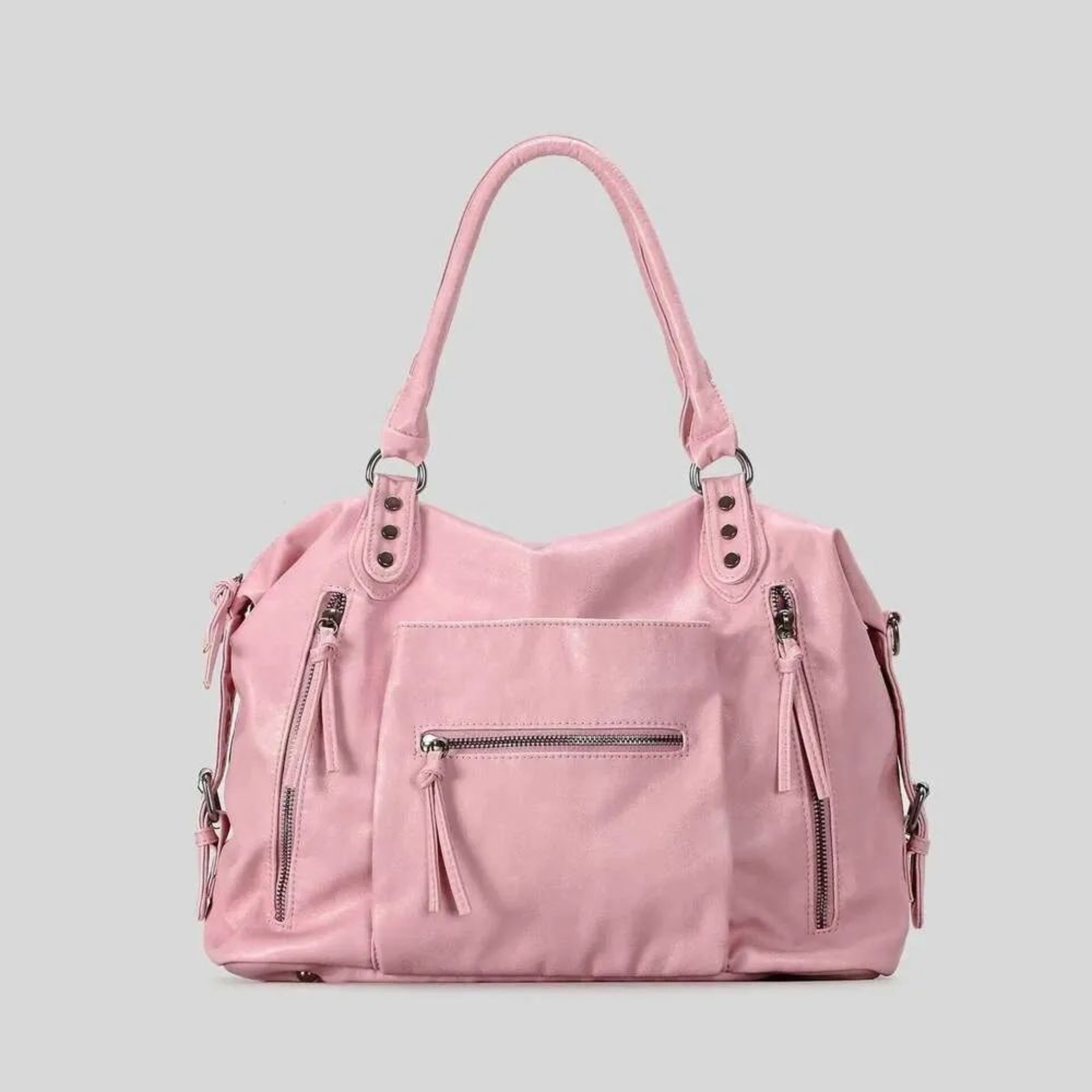 Womens Large Multi Pocket Crossbody Bag With Retro PU Leather Design 5