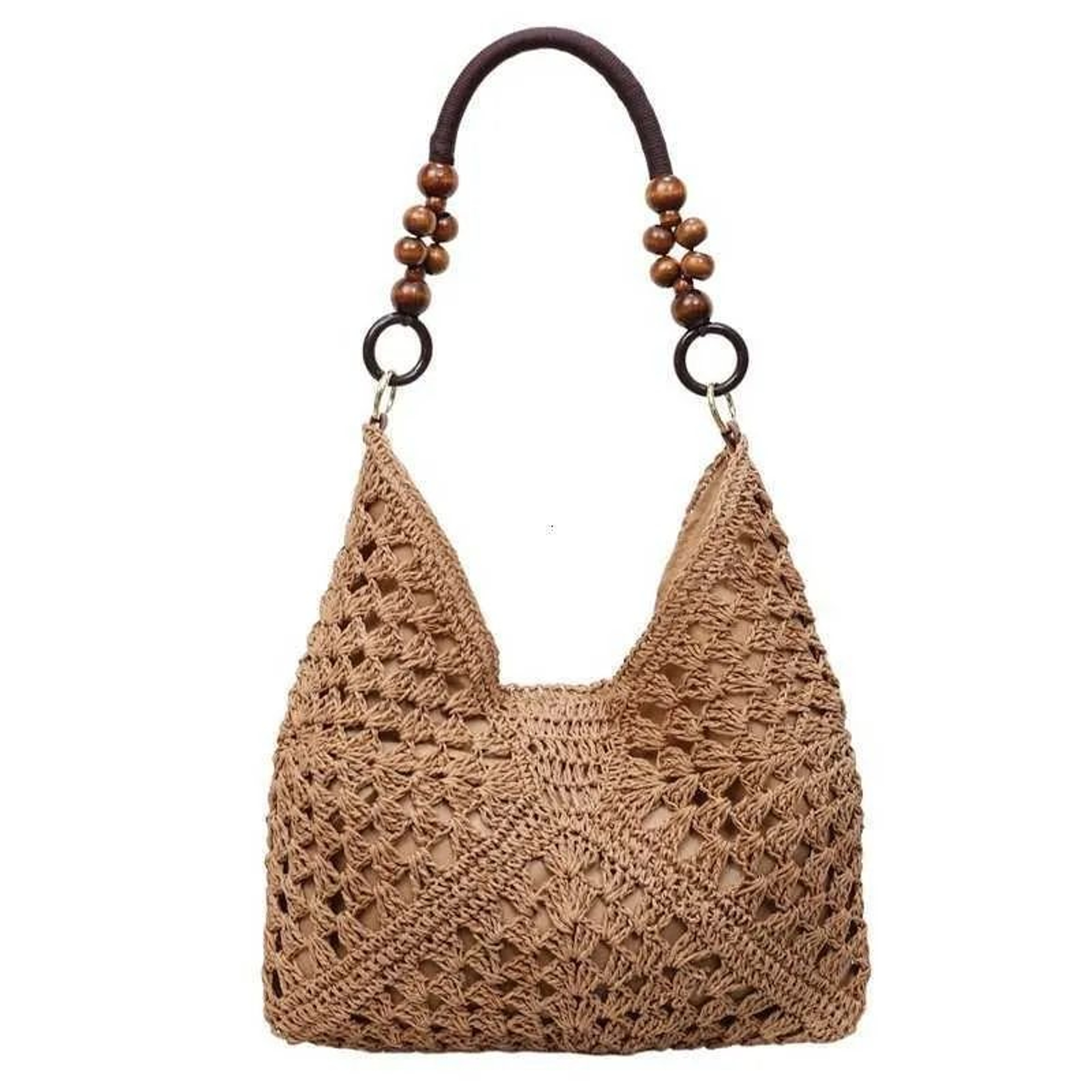 PU Leather Bucket Shoulder Bag With Zipper Closure And Small Bag 3