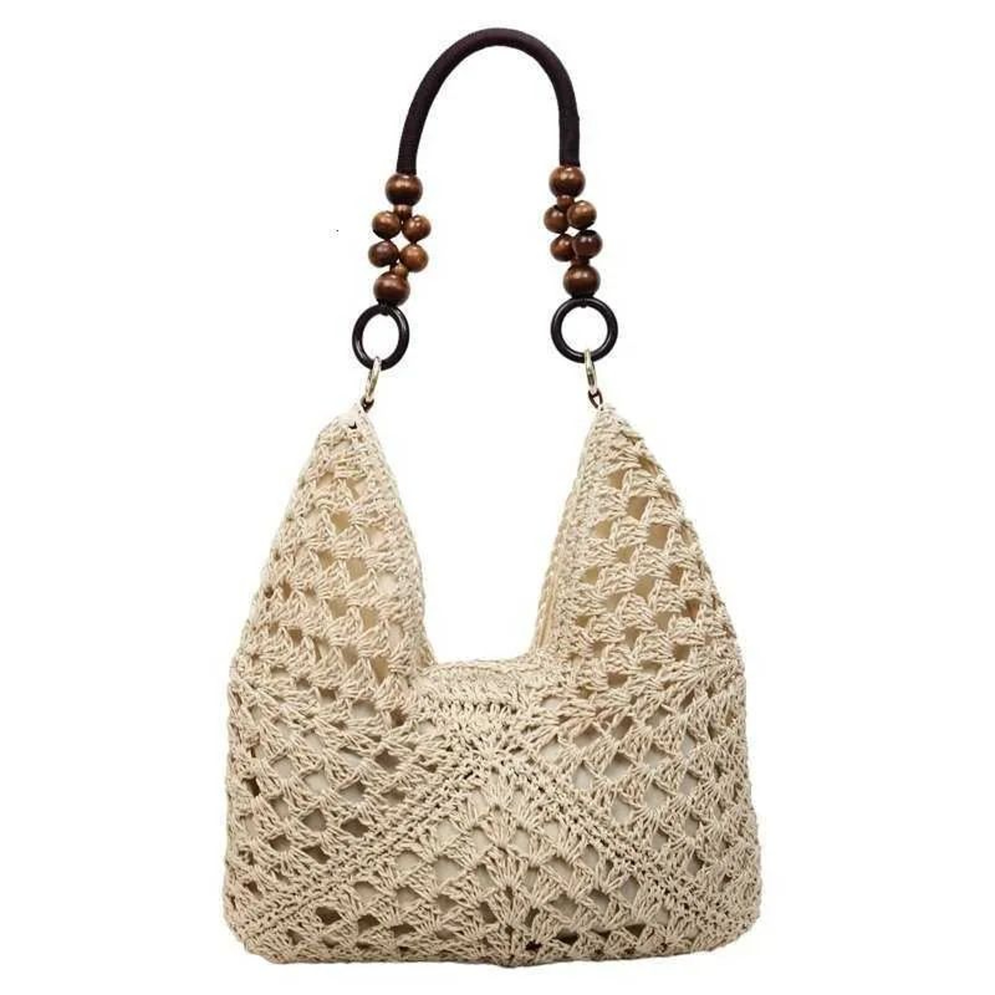 PU Leather Bucket Shoulder Bag With Zipper Closure And Small Bag 1