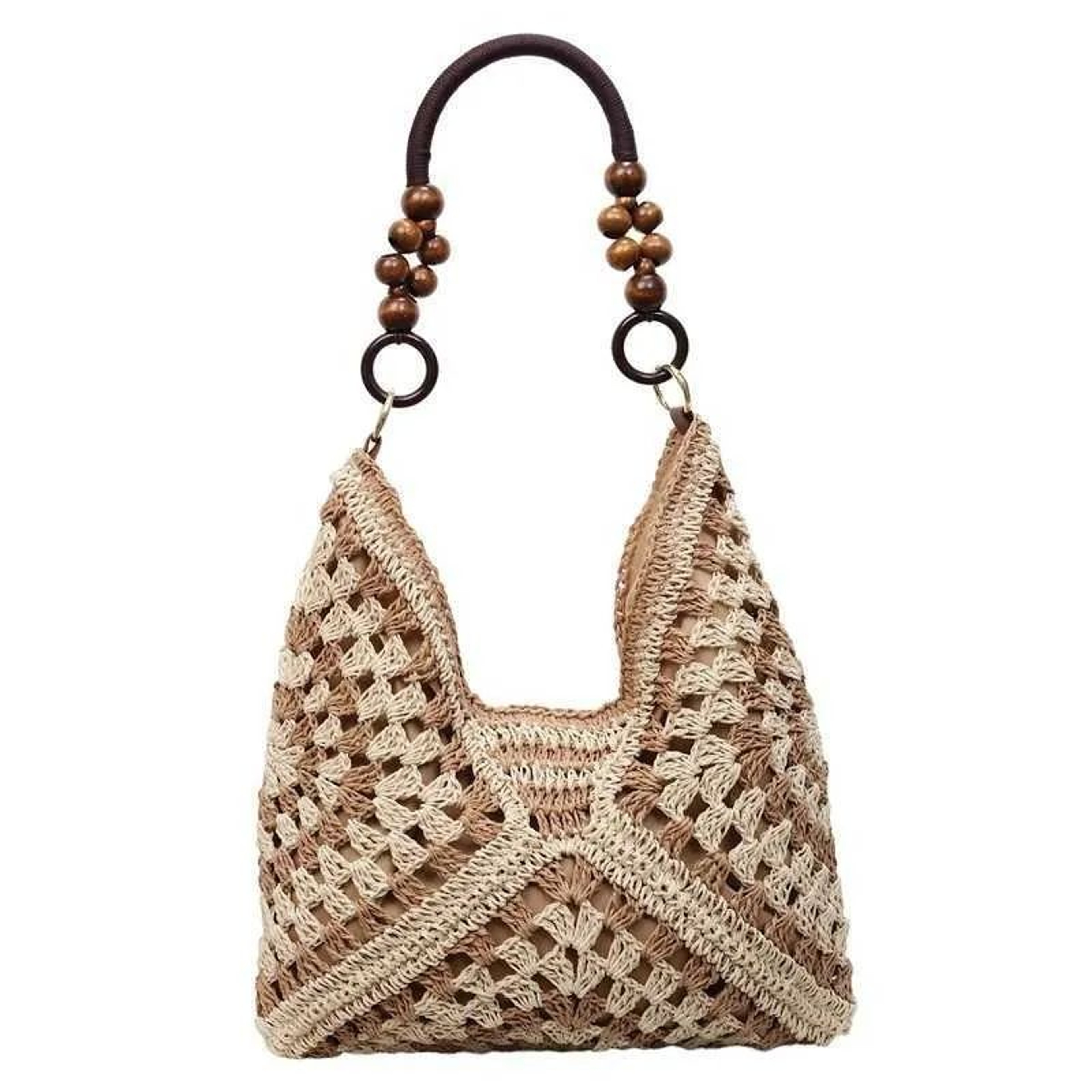 PU Leather Bucket Shoulder Bag With Zipper Closure And Small Bag 4