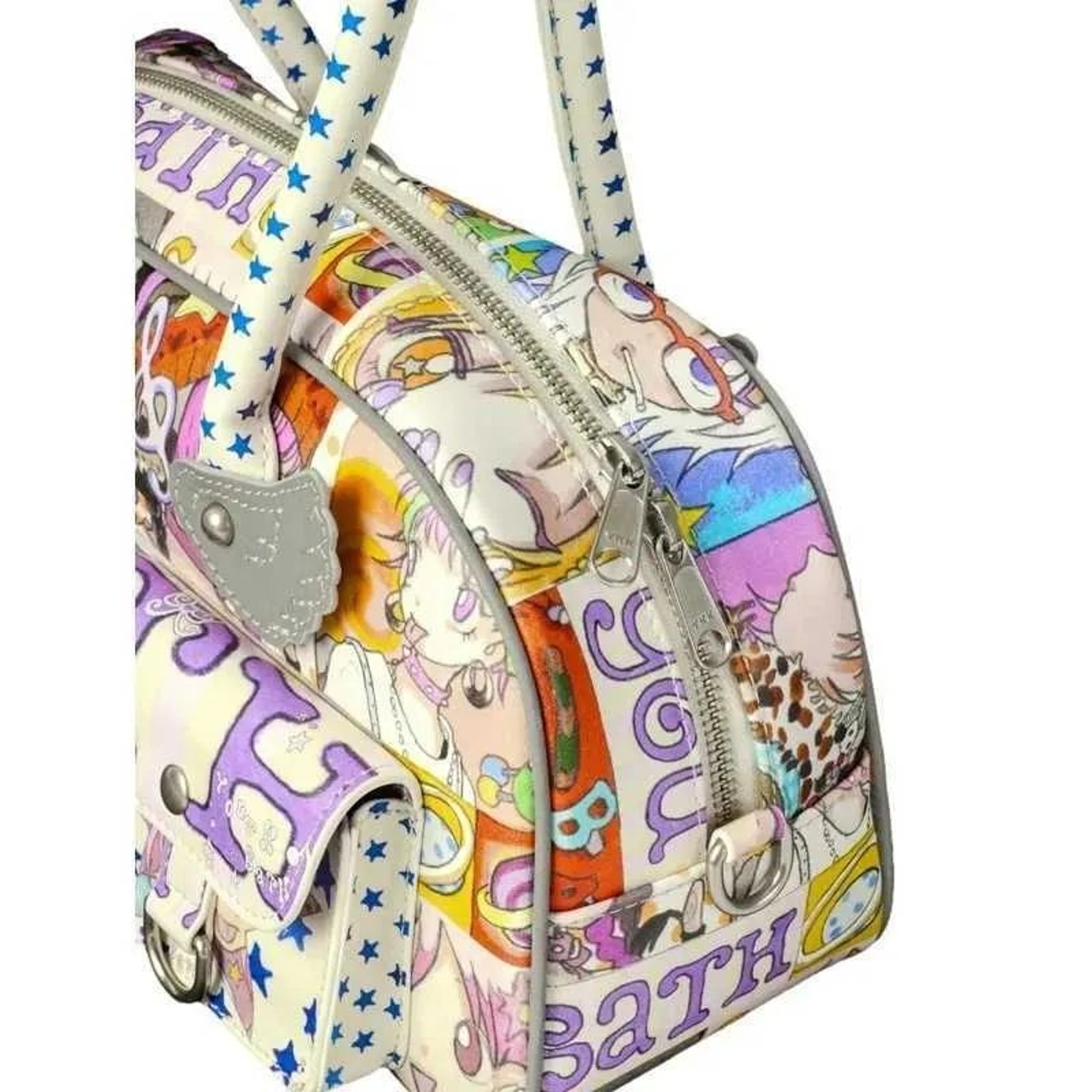 Womens Mini Shoulder Bag With Cartoon Owl Print And Zipper Closure 4
