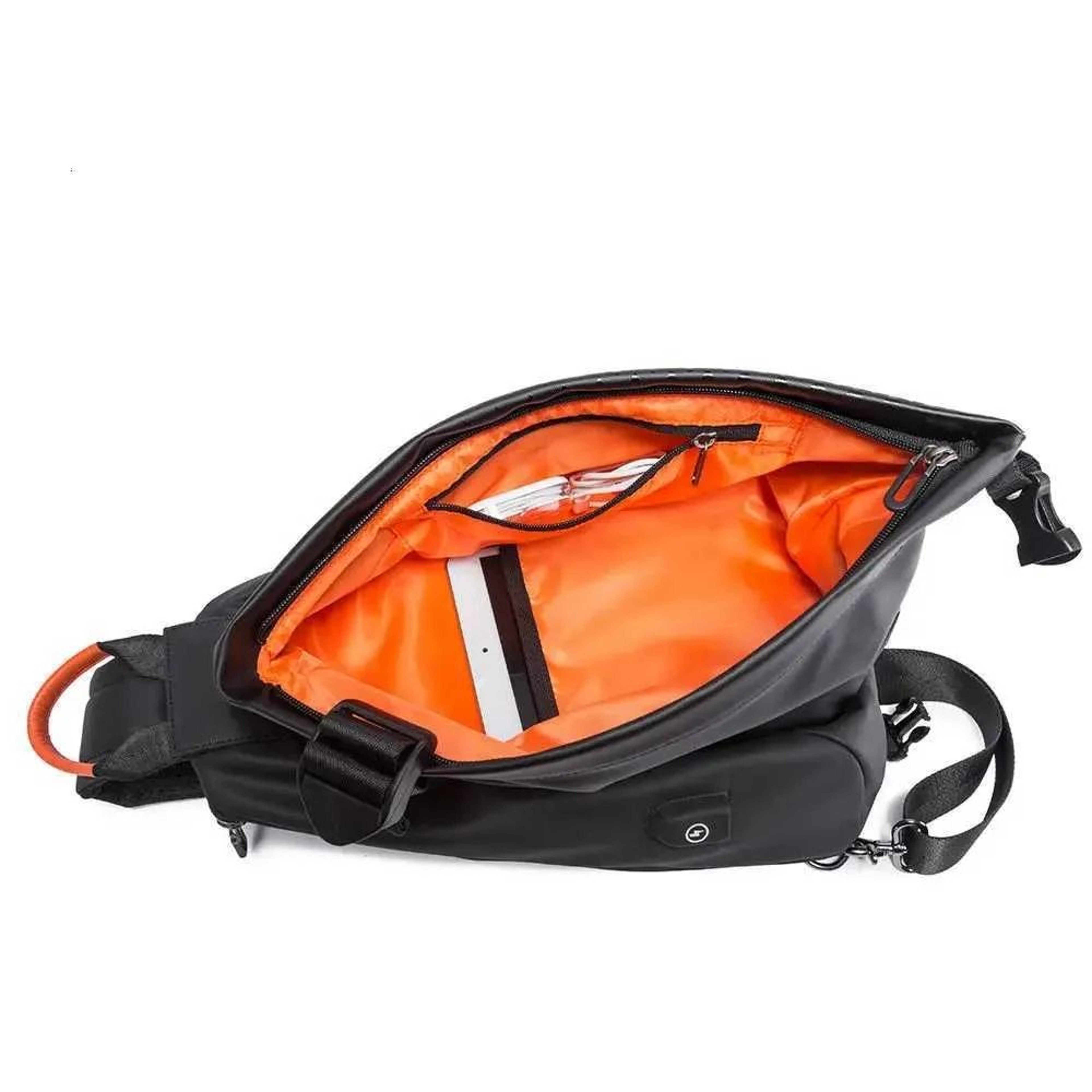 Waterproof Sling Bag With USB Charging Port And Adjustable Crossbody Strap 4