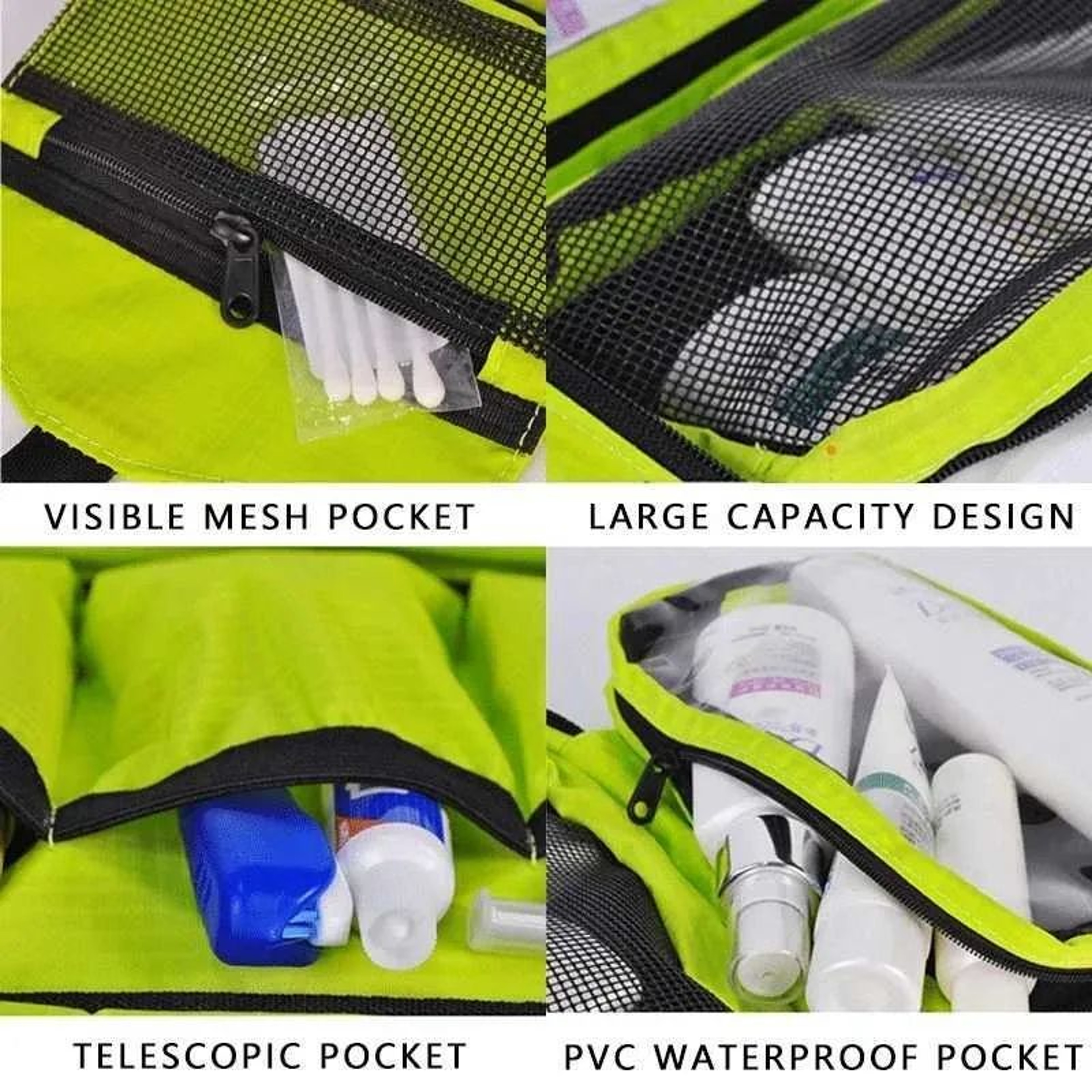 Hanging Travel Toiletry Bag Waterproof Foldable Makeup And Bathroom Organizer 2