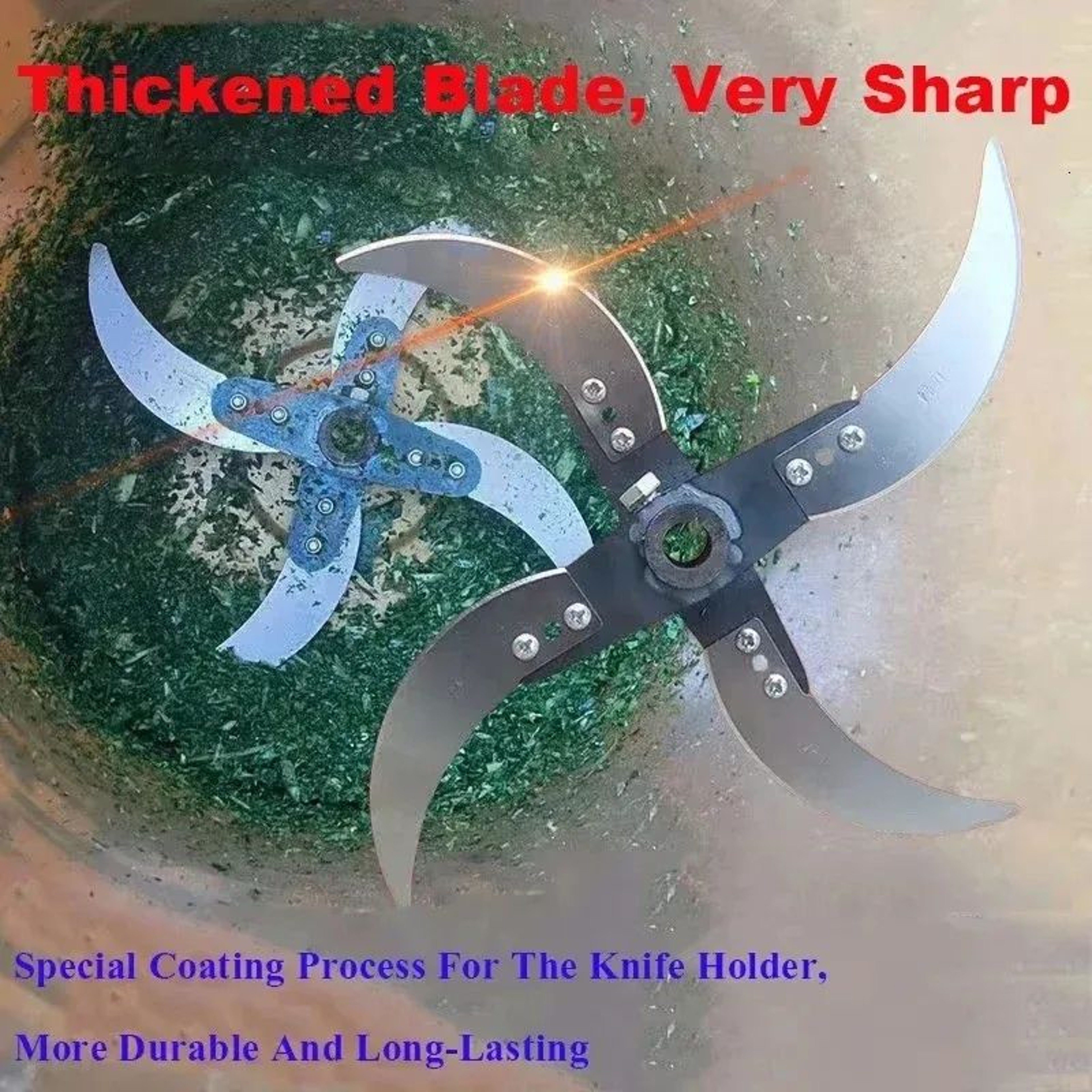 Agricultural Feed Chopper With Steel Blades For Grass Fruits And Vegetables 4