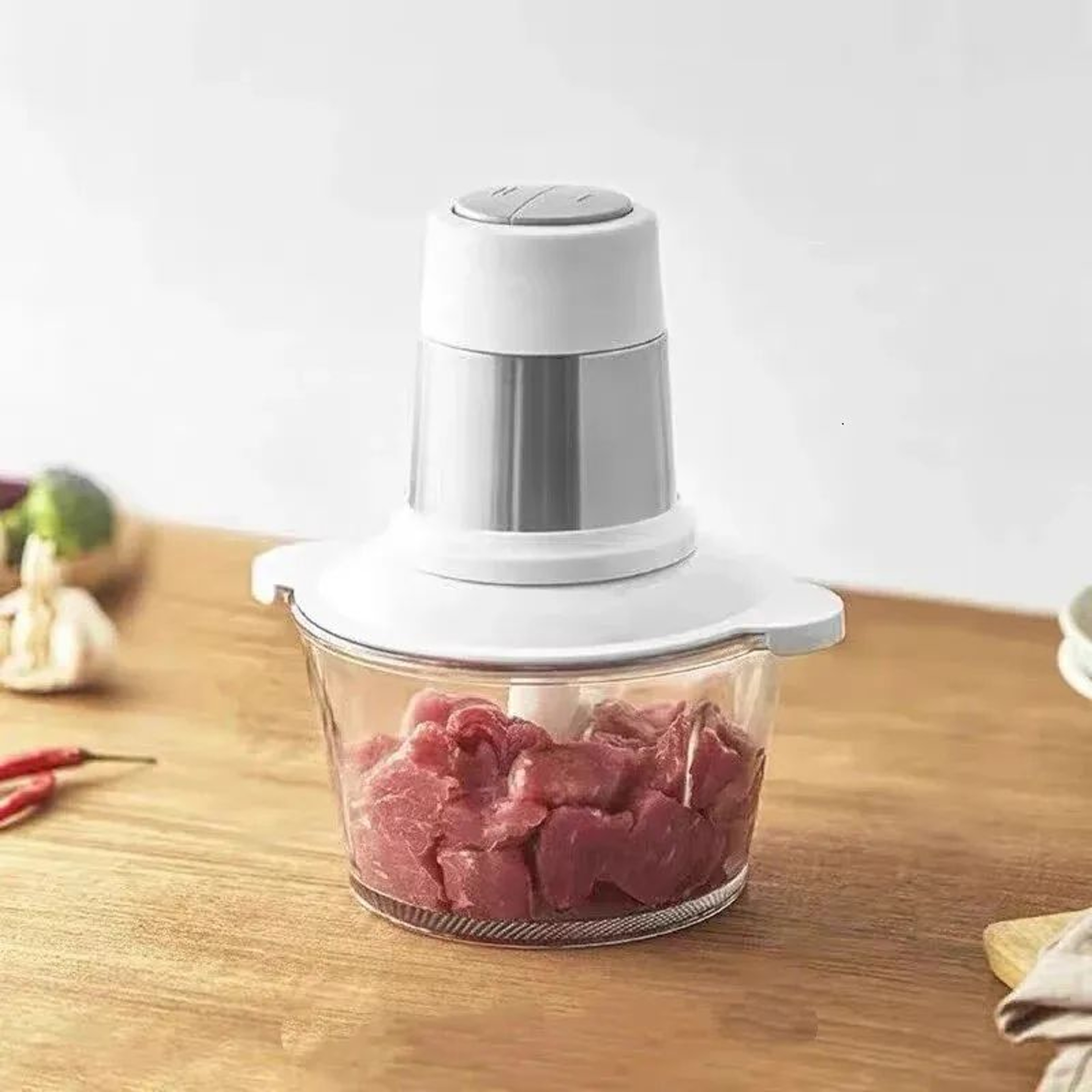 Multifunctional Electric Food Chopper Automatic Meat Mincer And Garlic Grinder 0
