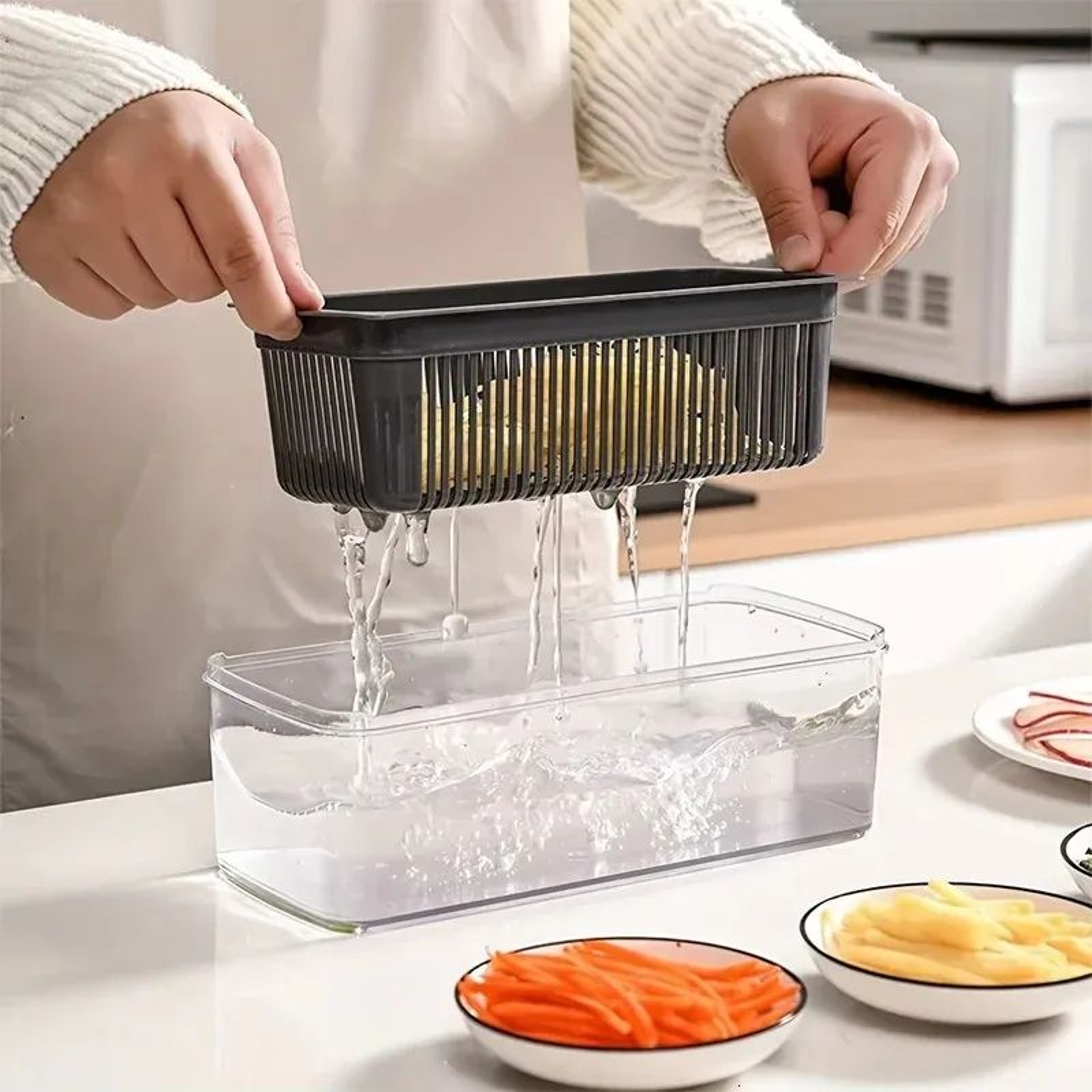 Vegetable Chopper Set With Onion Dicer Slicer Grater And Shredder 1