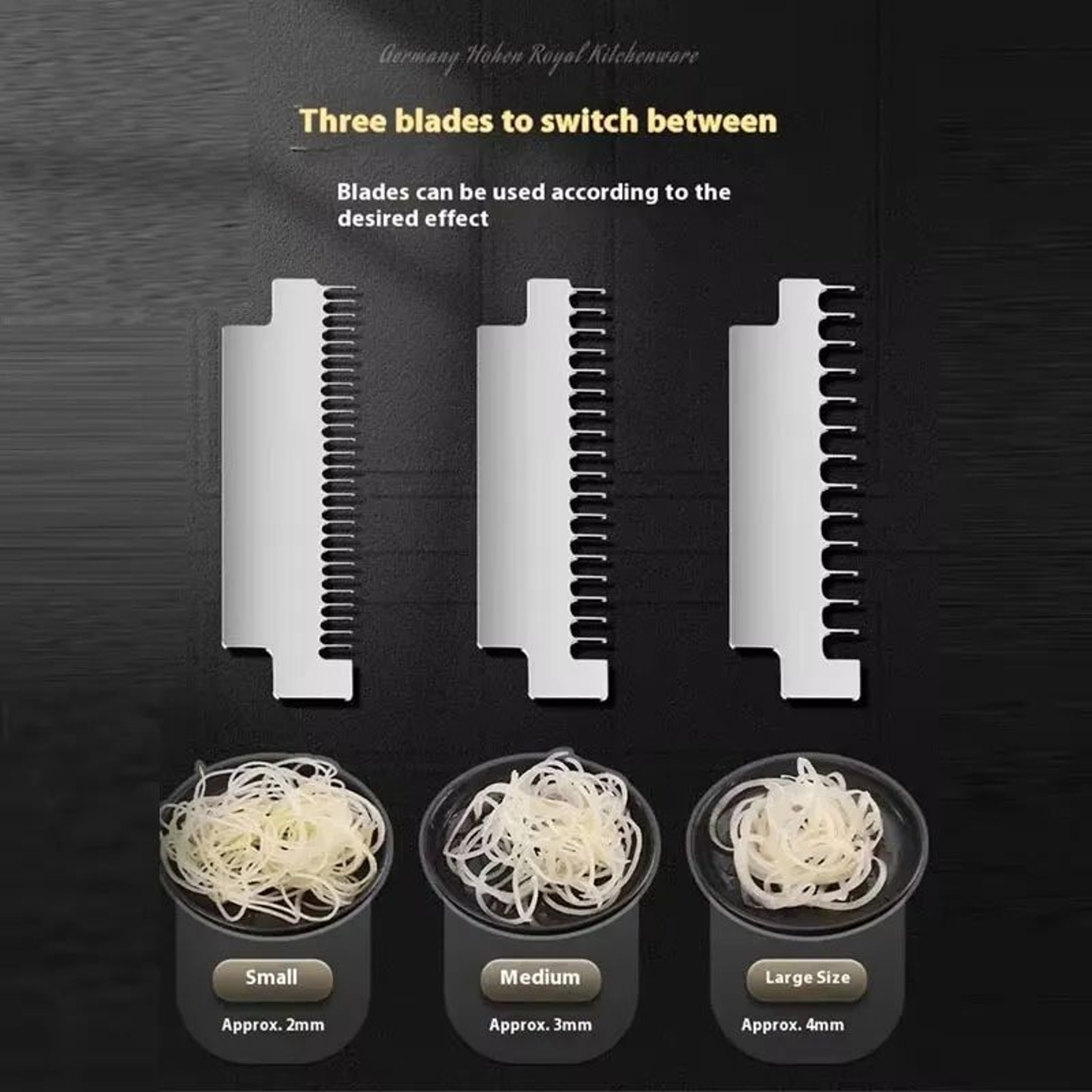 Stainless Steel Vegetable Chopper Spiralizer And Slicer With Blade Sizes 6