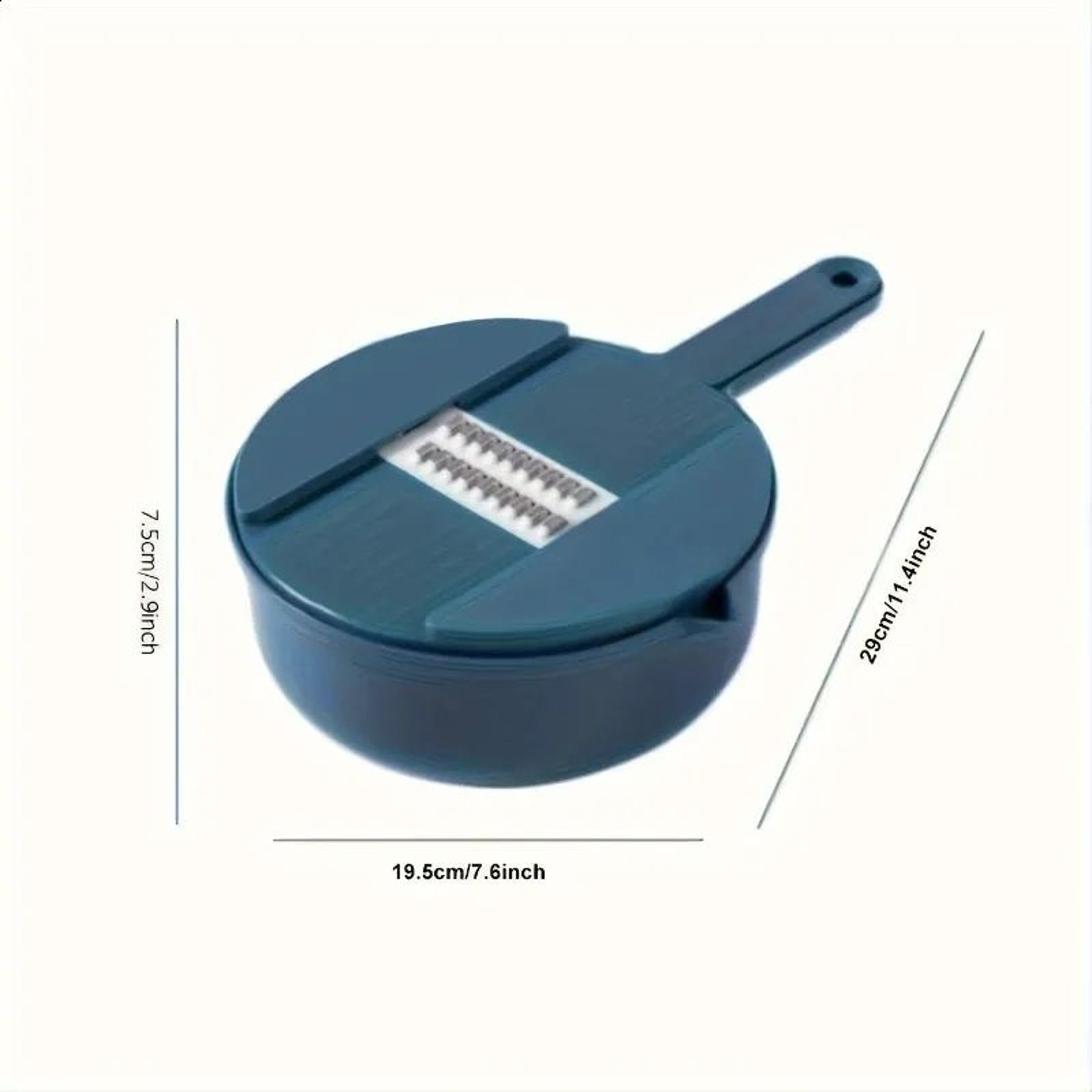 Vegetable Chopper And Slicer With Metal Blades For Cutting And Grating 4