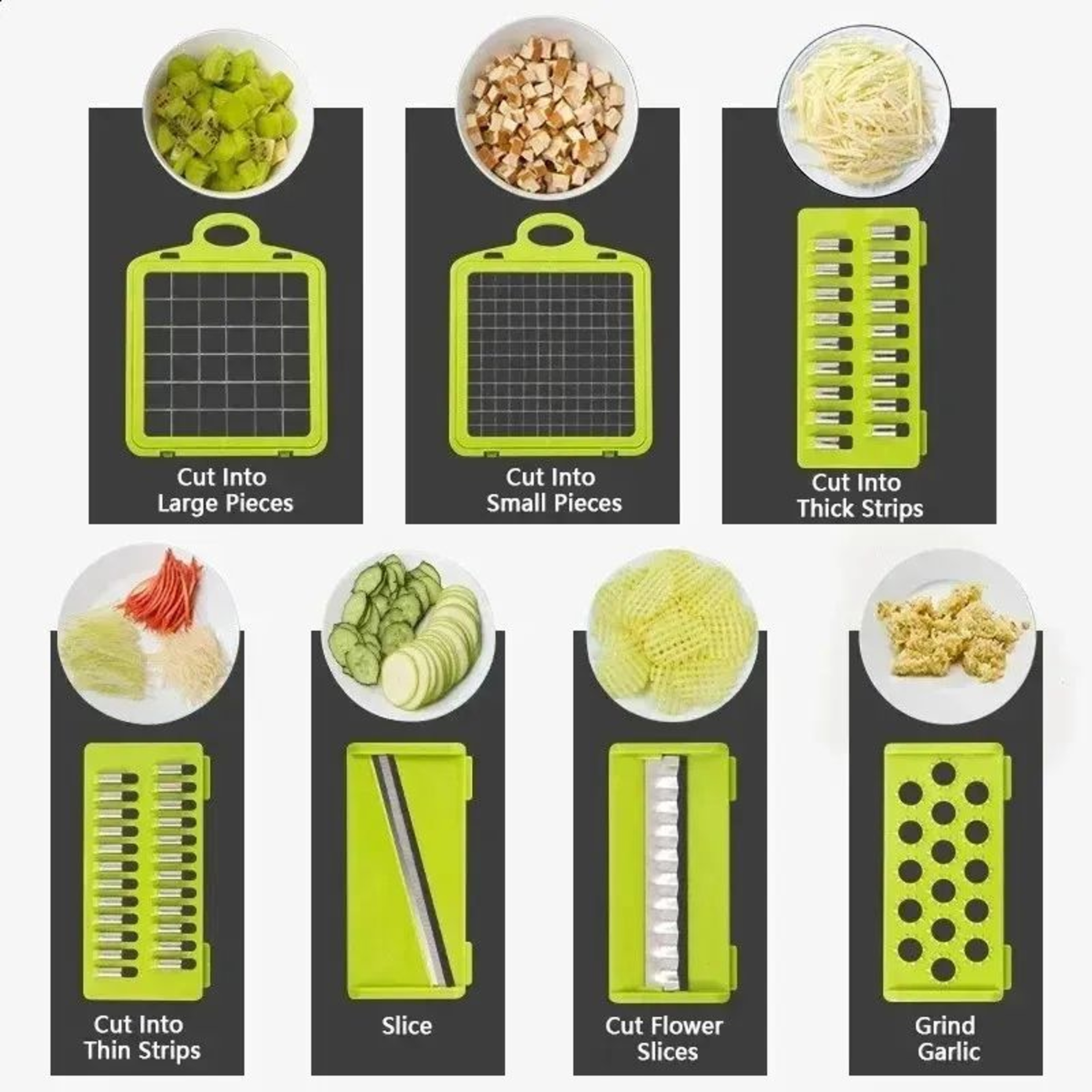 Vegetable Chopper And Slicer With Stainless Steel Blades 3