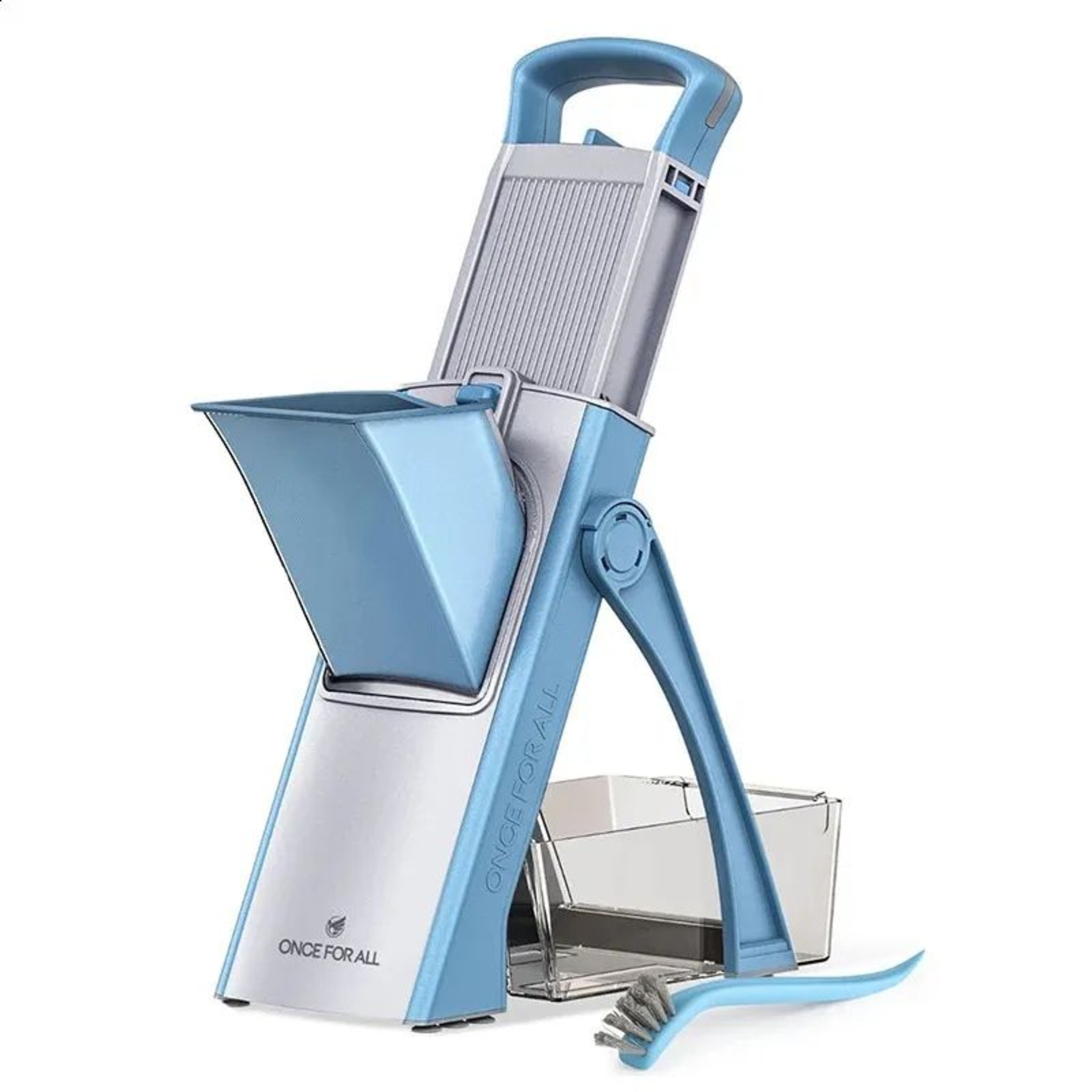 Mandoline Vegetable Slicer With Adjustable Stainless Steel Blades And Julienne Cutter 0