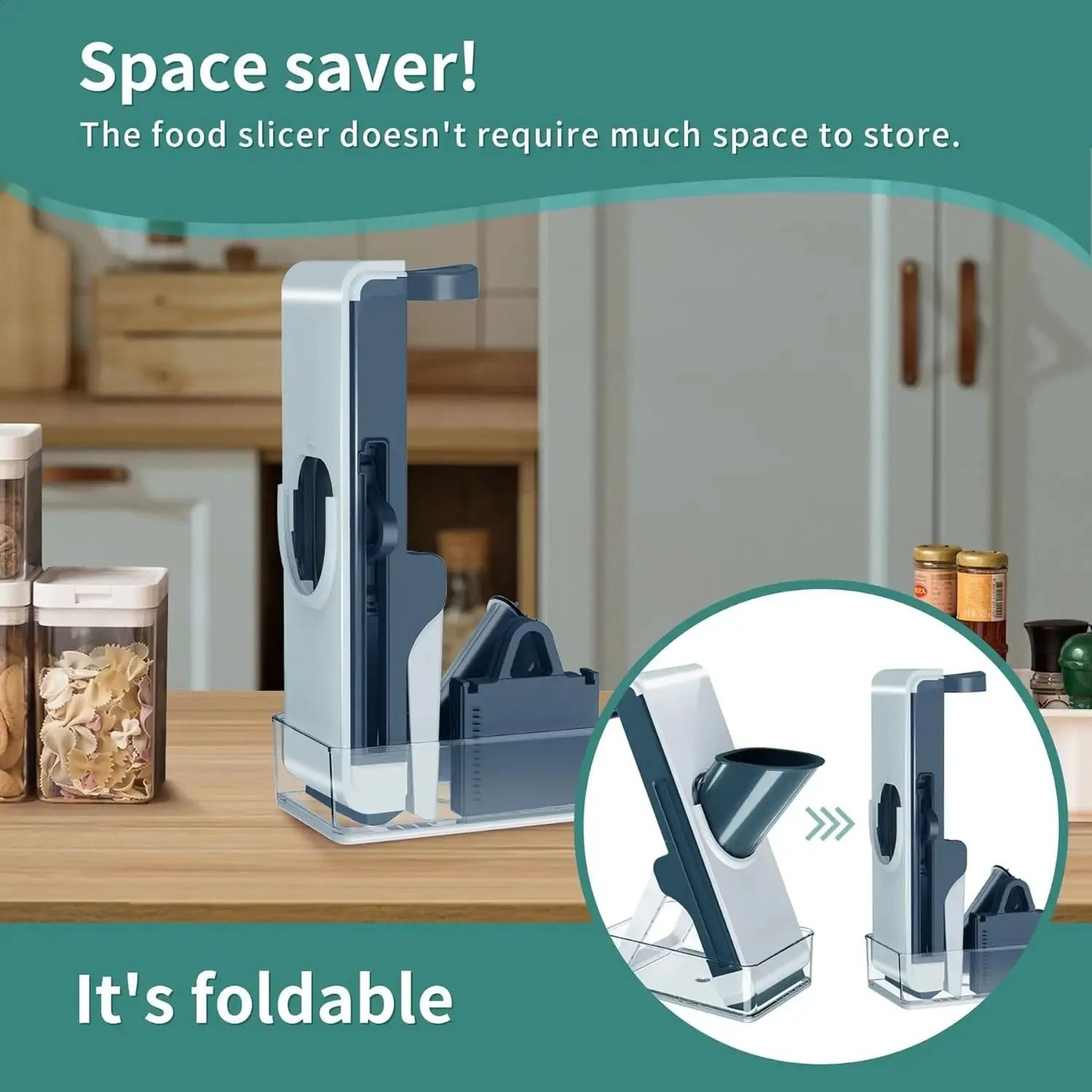 Vegetable Cutter With Stainless Steel Blades For Slicing Shredding And Grating 2