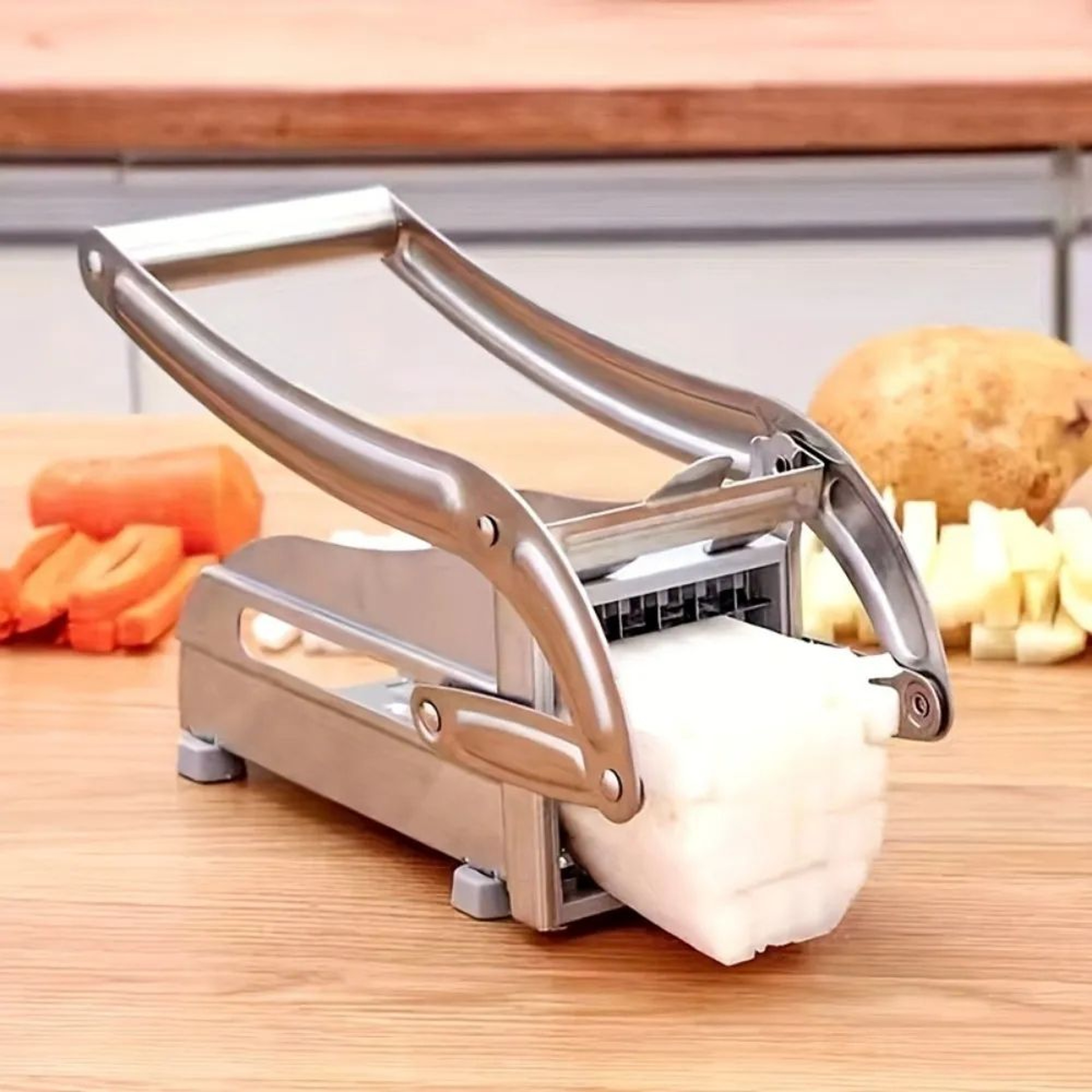 Stainless Steel Vegetable Cutter Set For Fruit Slicing And French Fry Cutting 3