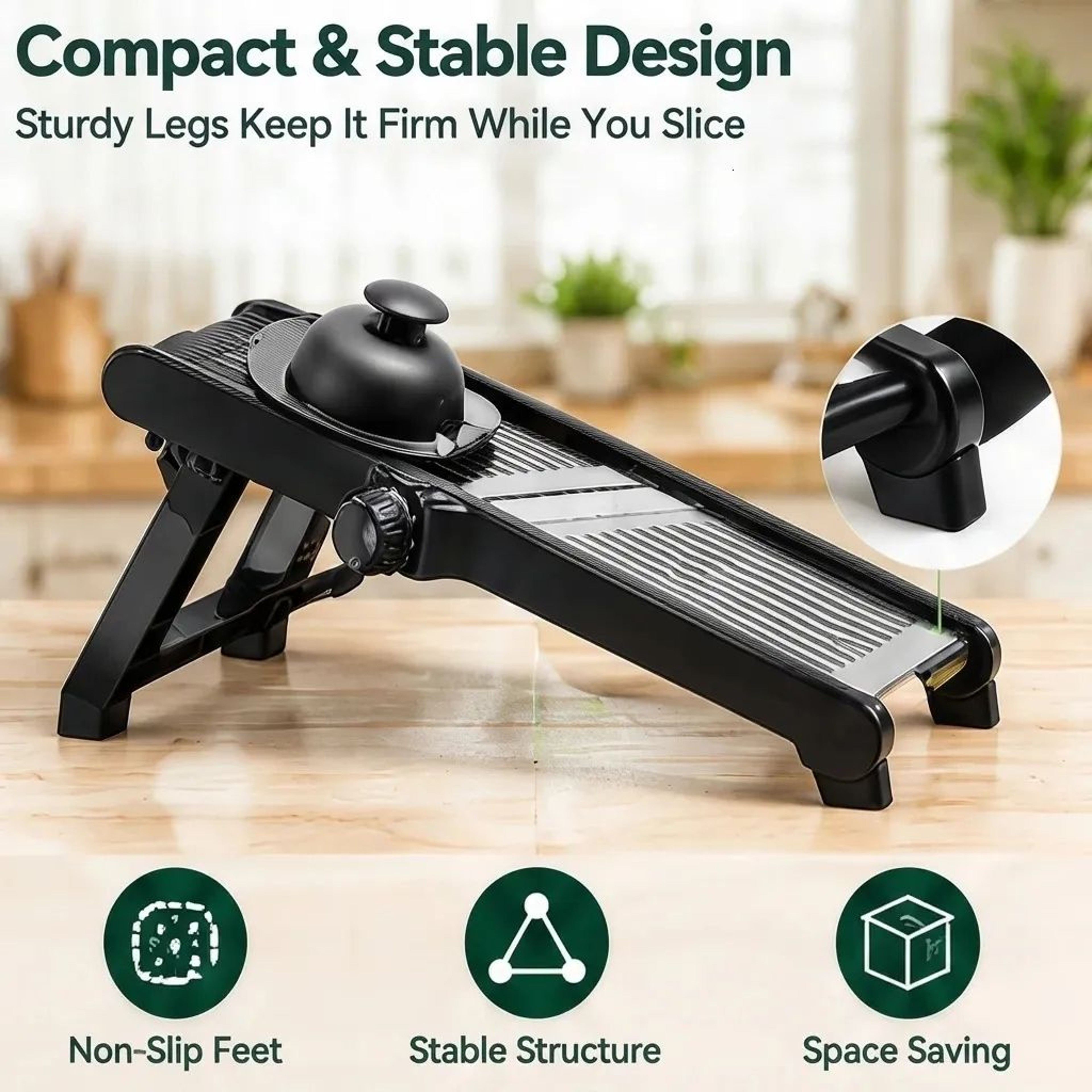 Adjustable Stainless Steel Mandoline Slicer For Fruits And Vegetables 4
