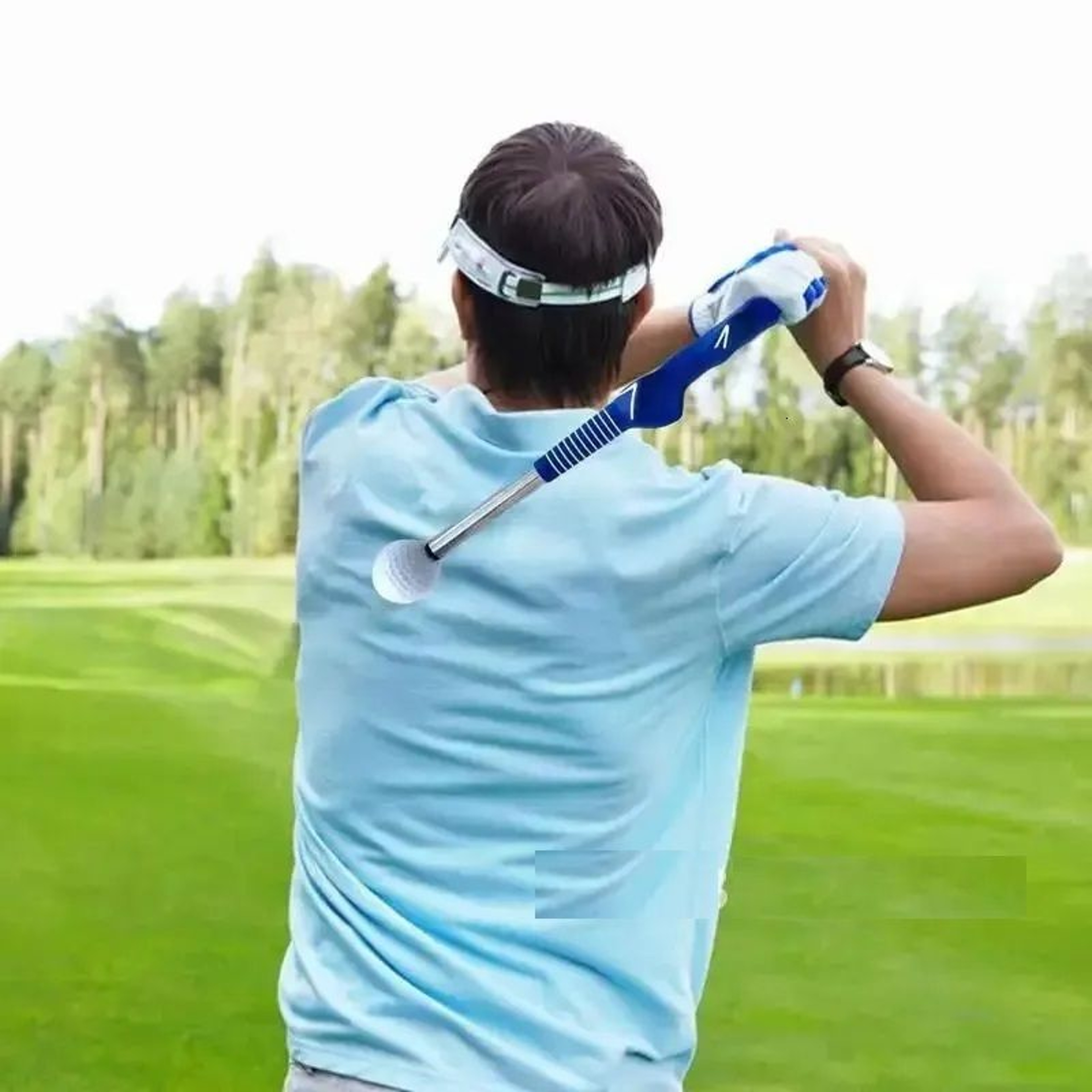 LeftHanded Golf Swing Trainer Telescopic Practice Stick For Posture Training 2