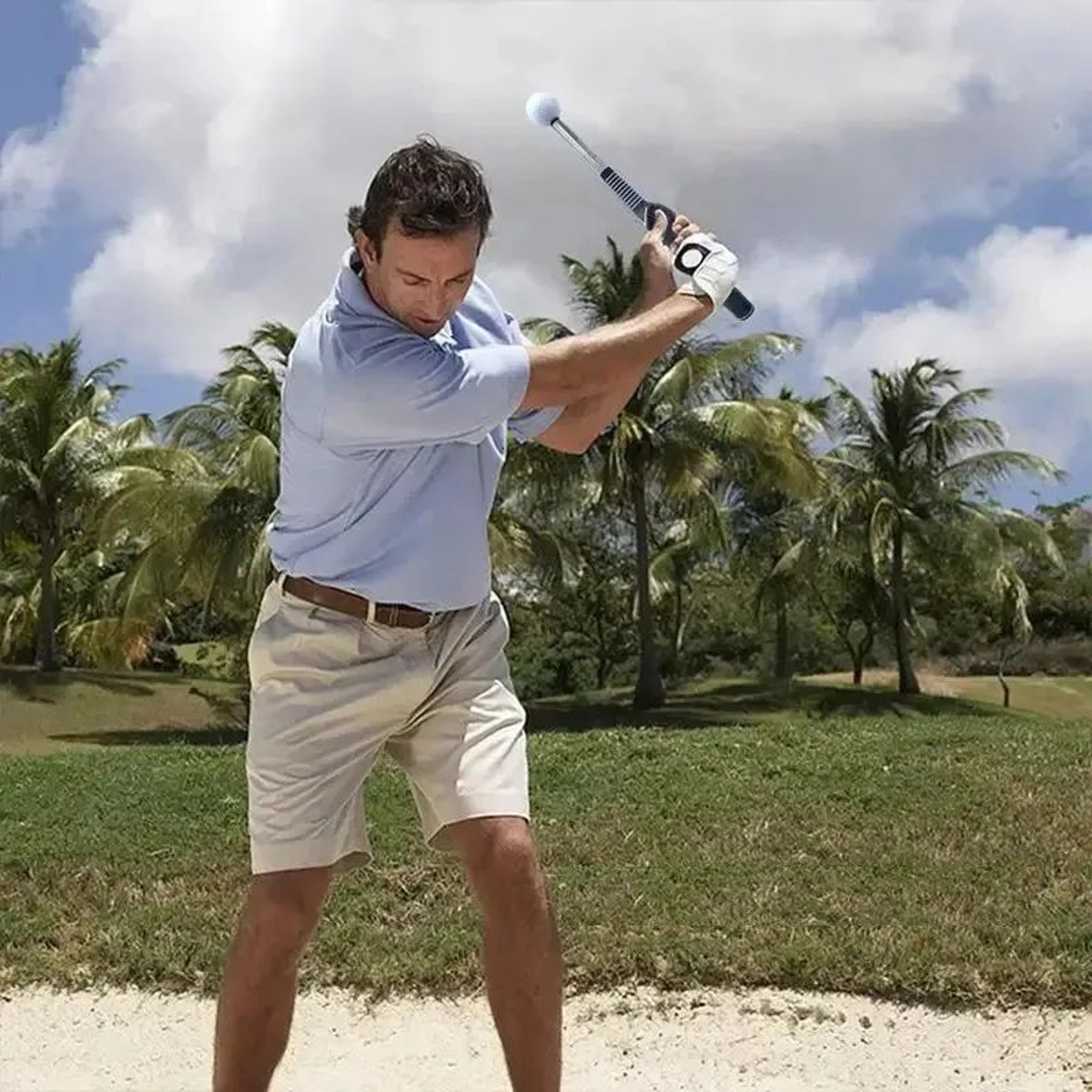 LeftHanded Golf Swing Trainer Telescopic Practice Stick For Posture Training 3