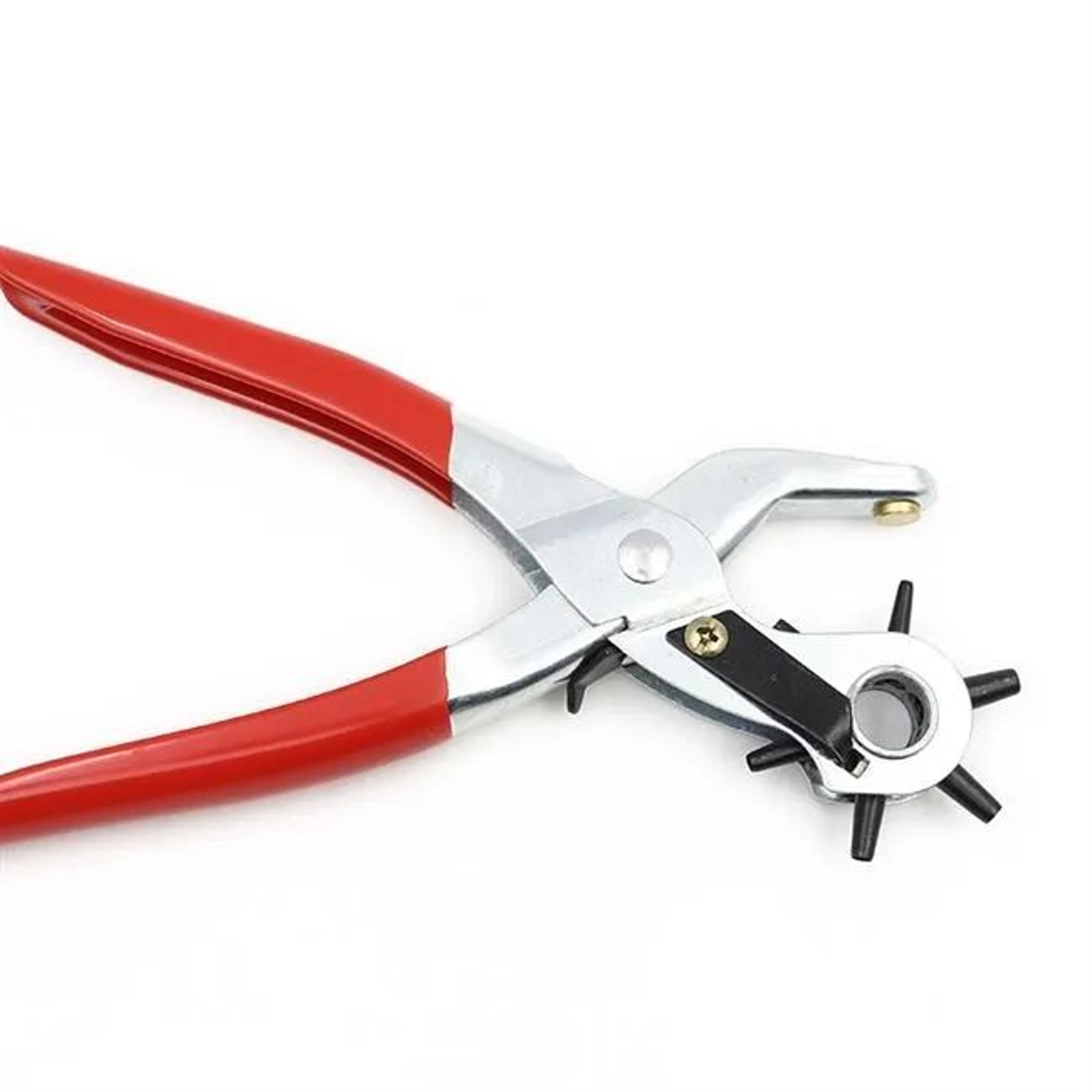 Leather Hole Punch Pliers With Rotating Head For Belts Straps And DIY Crafts 0