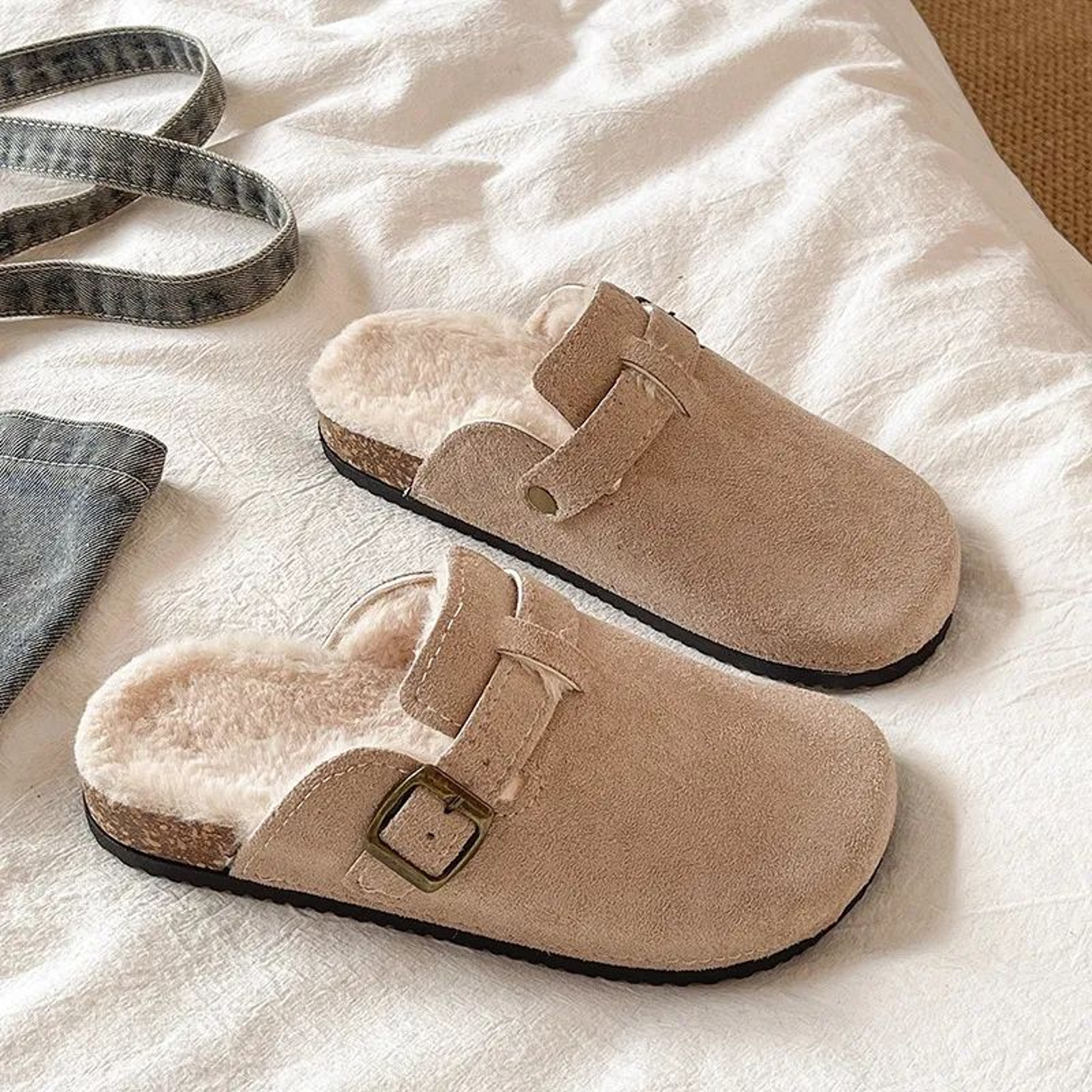 Womens Platform Slippers With Fuzzy Lining And Non Slip Thick Sole 3