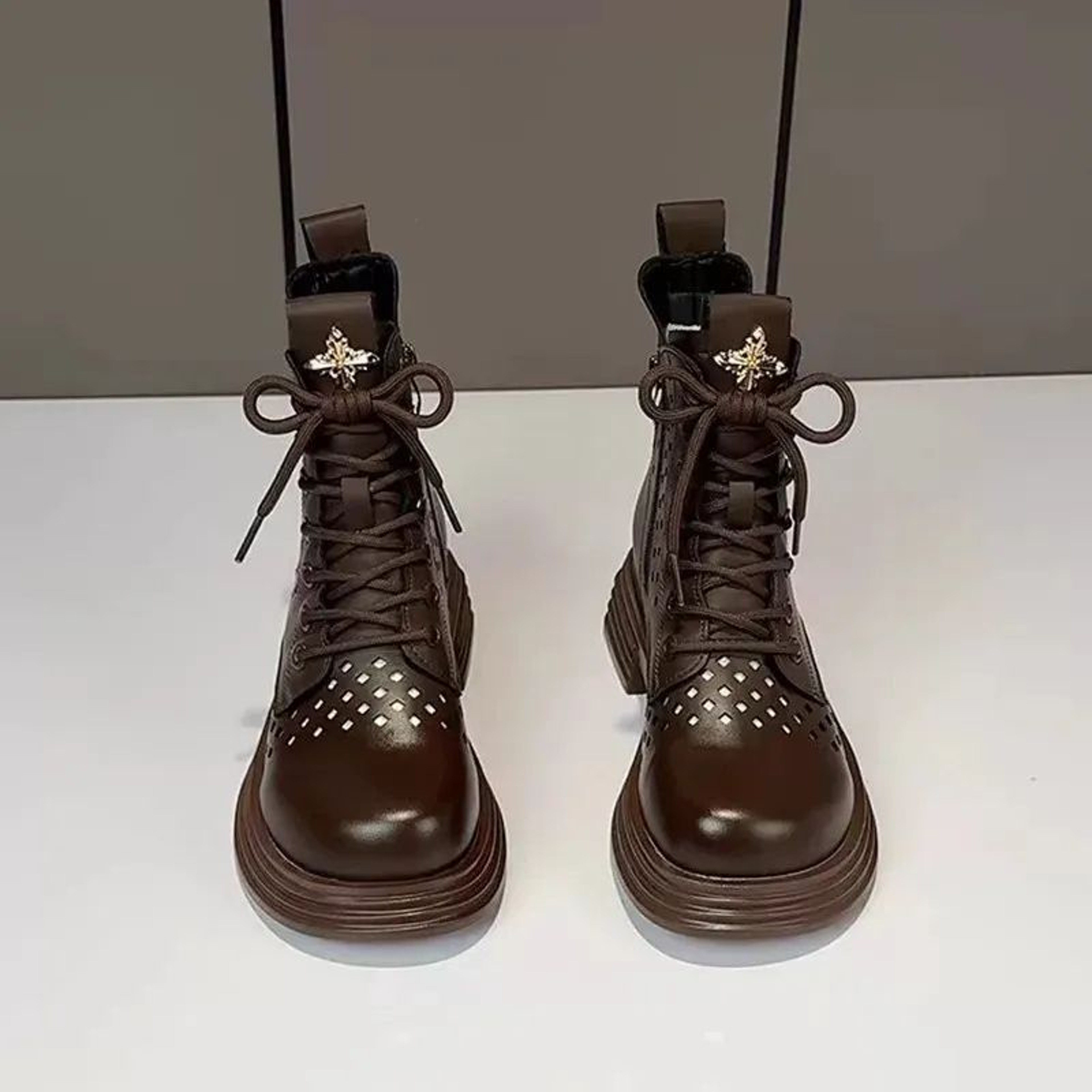 Platform Ankle Boots With Faux Fur Lining And Chunky Wedge Sole 2