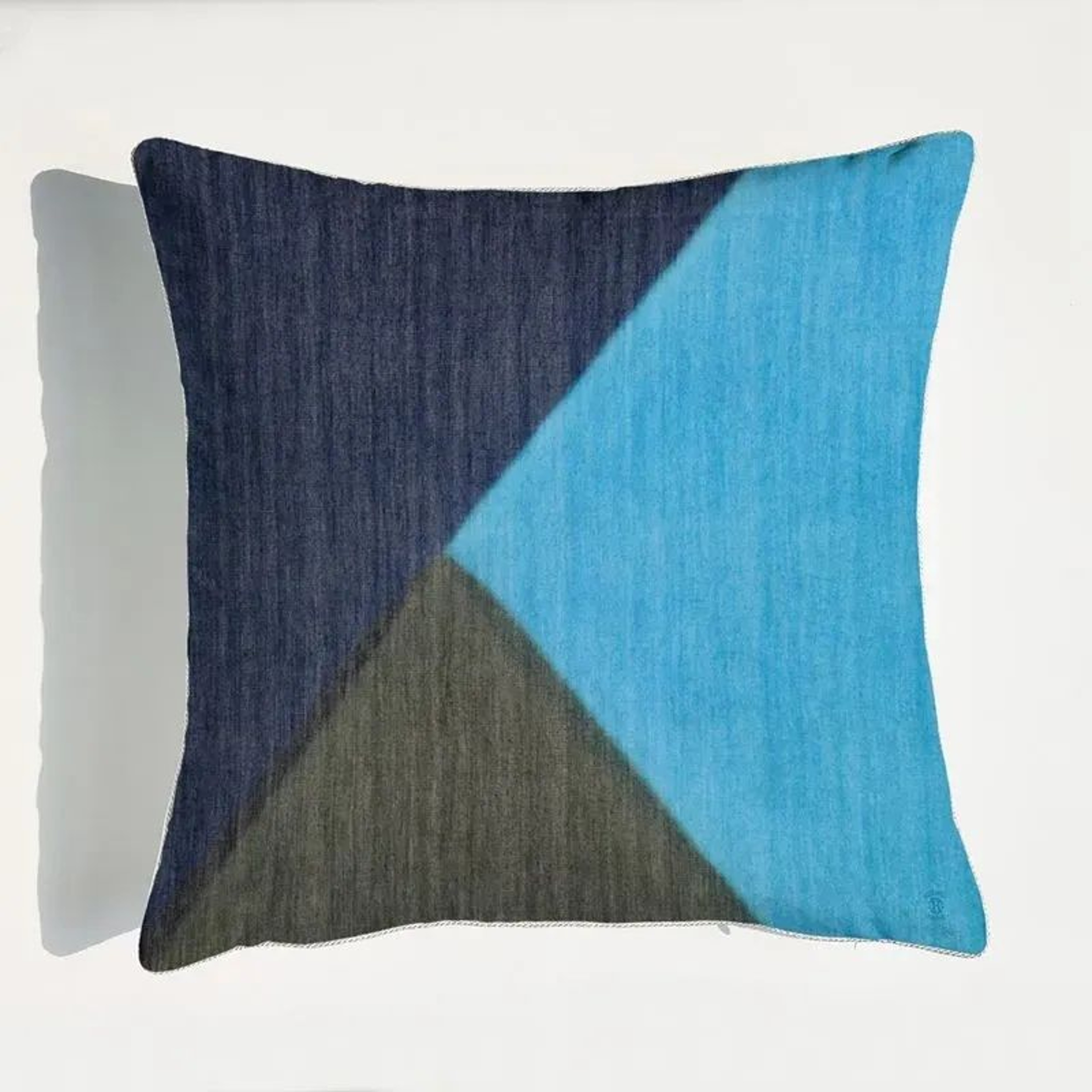Luxury Blue Horse Velvet Pillow Cover With Floral Digital Print 1