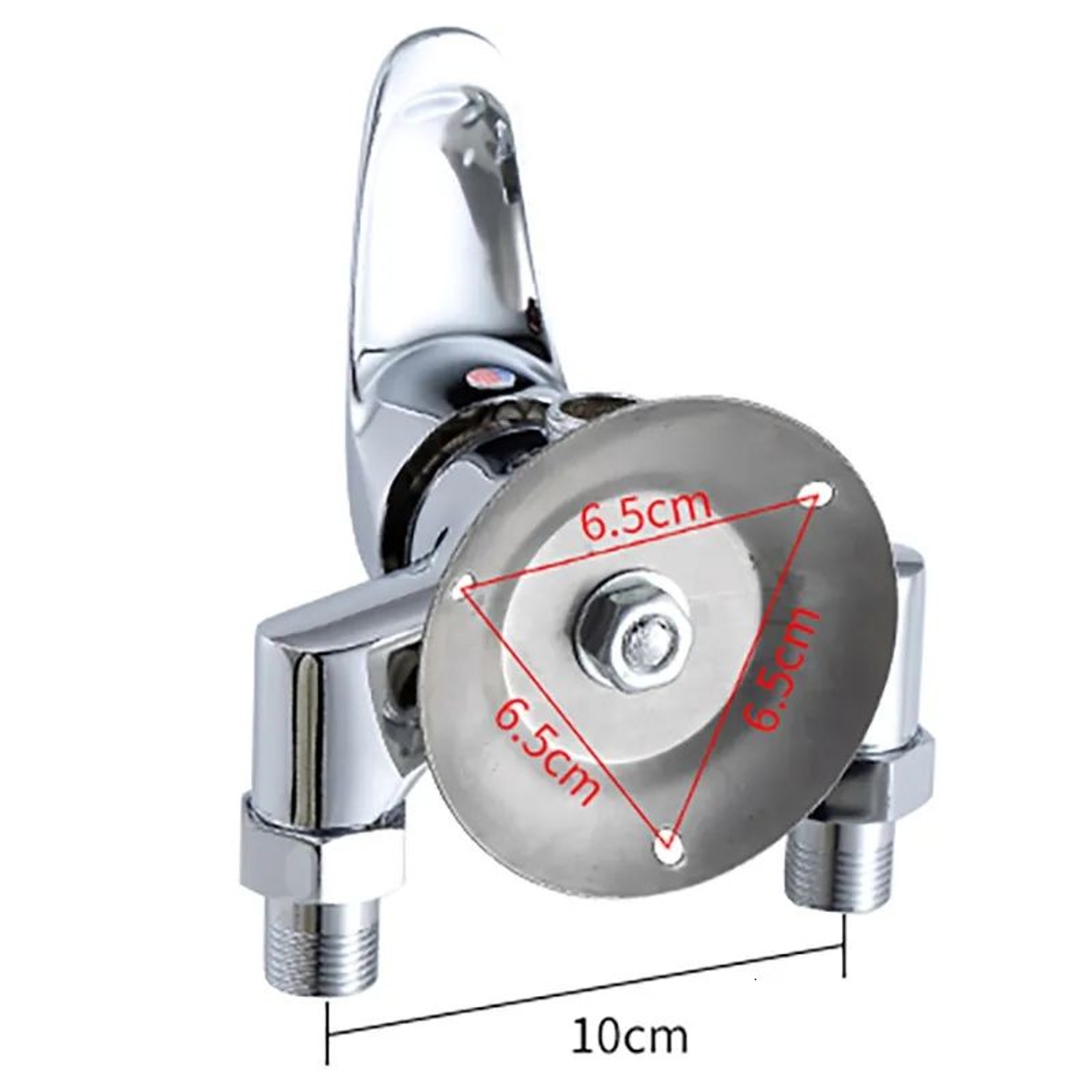 Exposed Pipe Hot And Cold Shower Faucet Set With Switch For Solar Water Heater 4