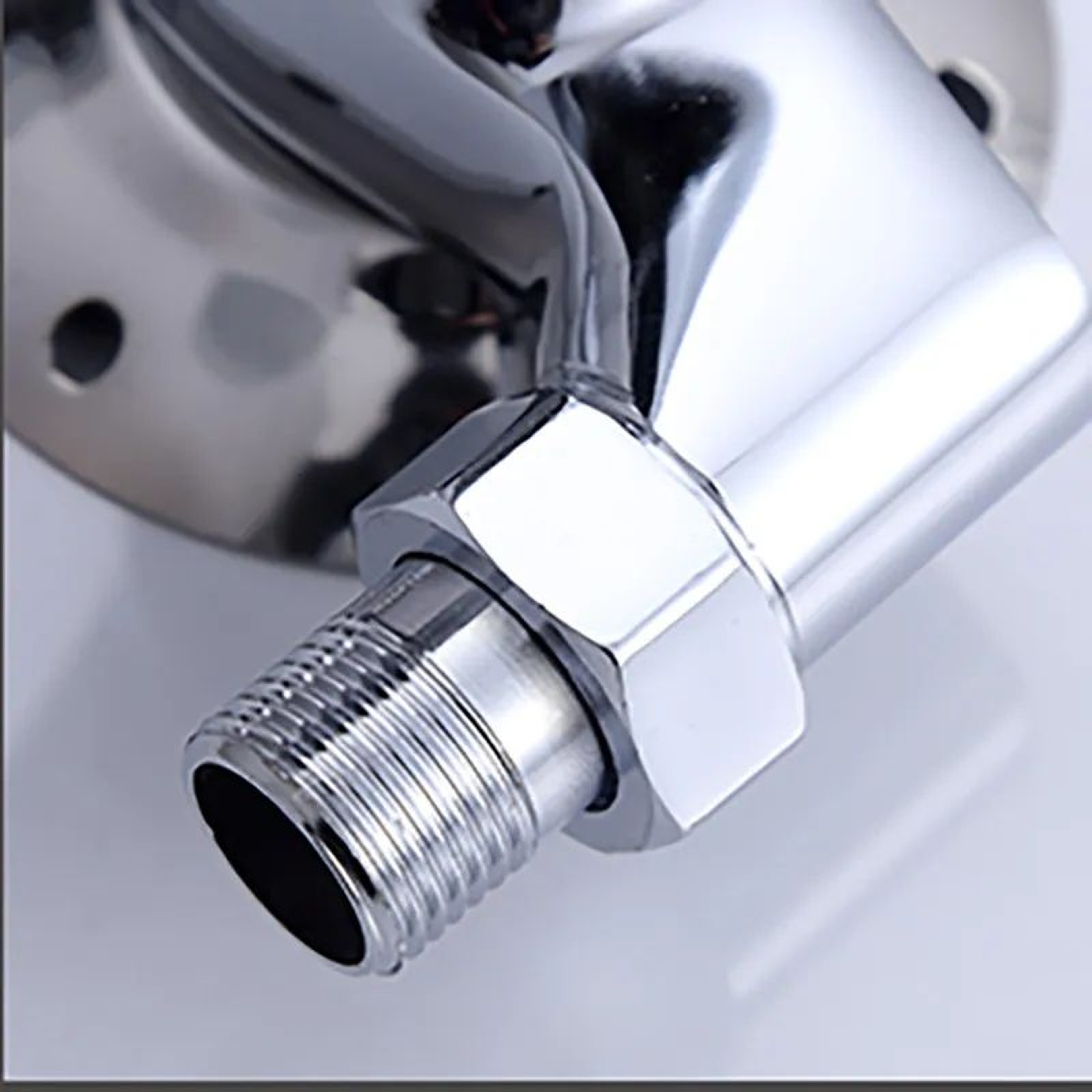 Exposed Pipe Hot And Cold Shower Faucet Set With Switch For Solar Water Heater 2