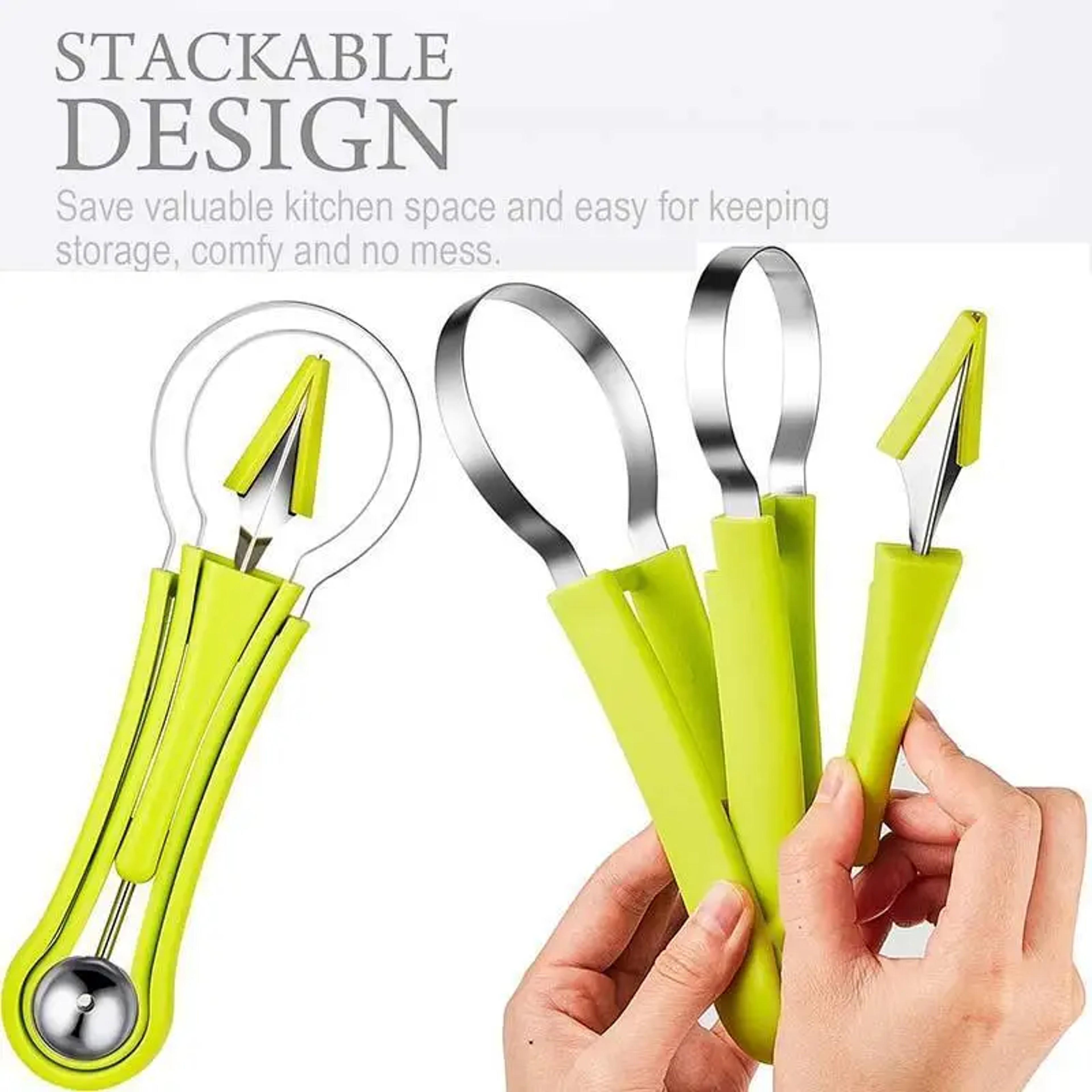 Watermelon Slicer And Melon Baller Scoop Fruit Cutter Tool 4