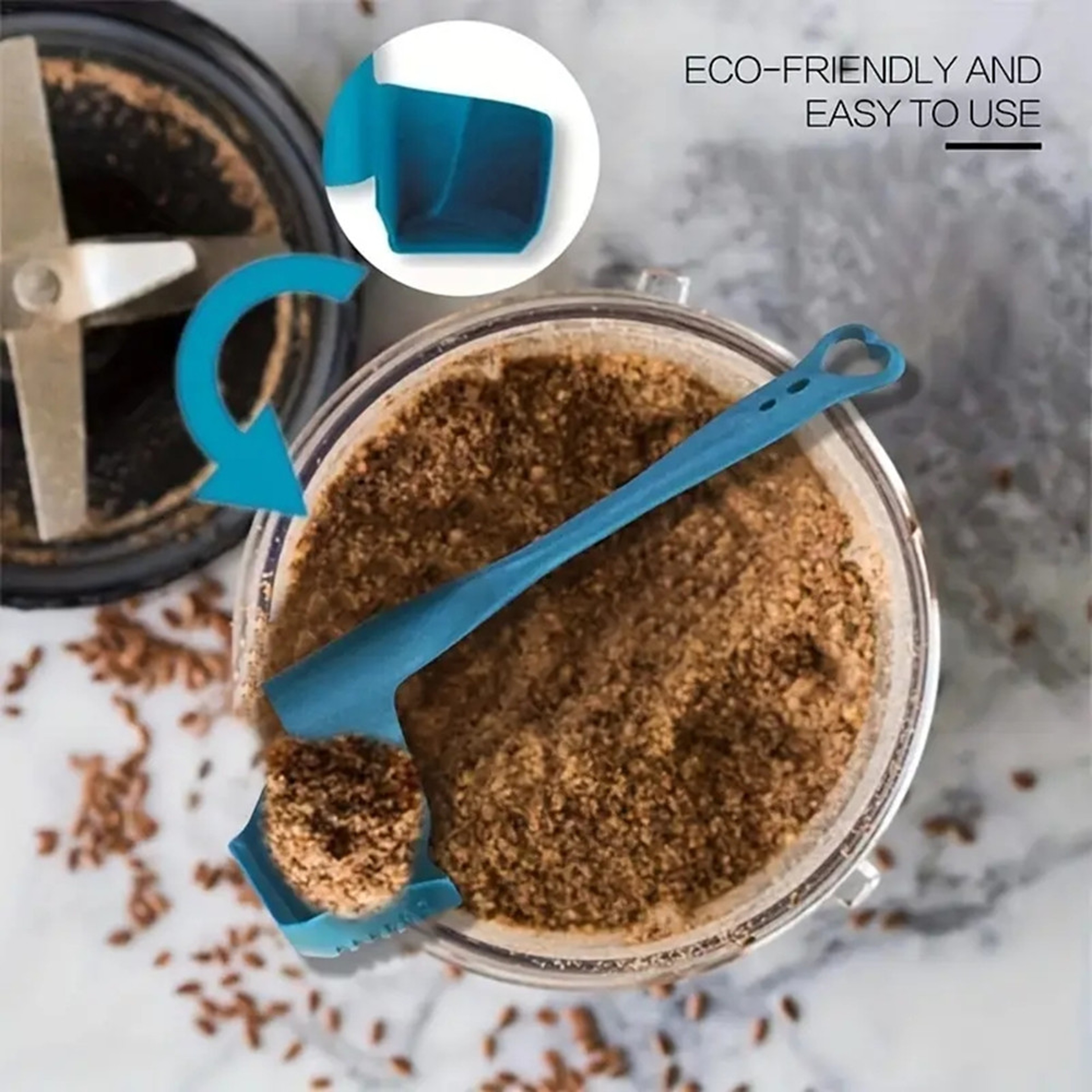 Scraper Rotating Spatula for Food Processor Cleaning – view 3
