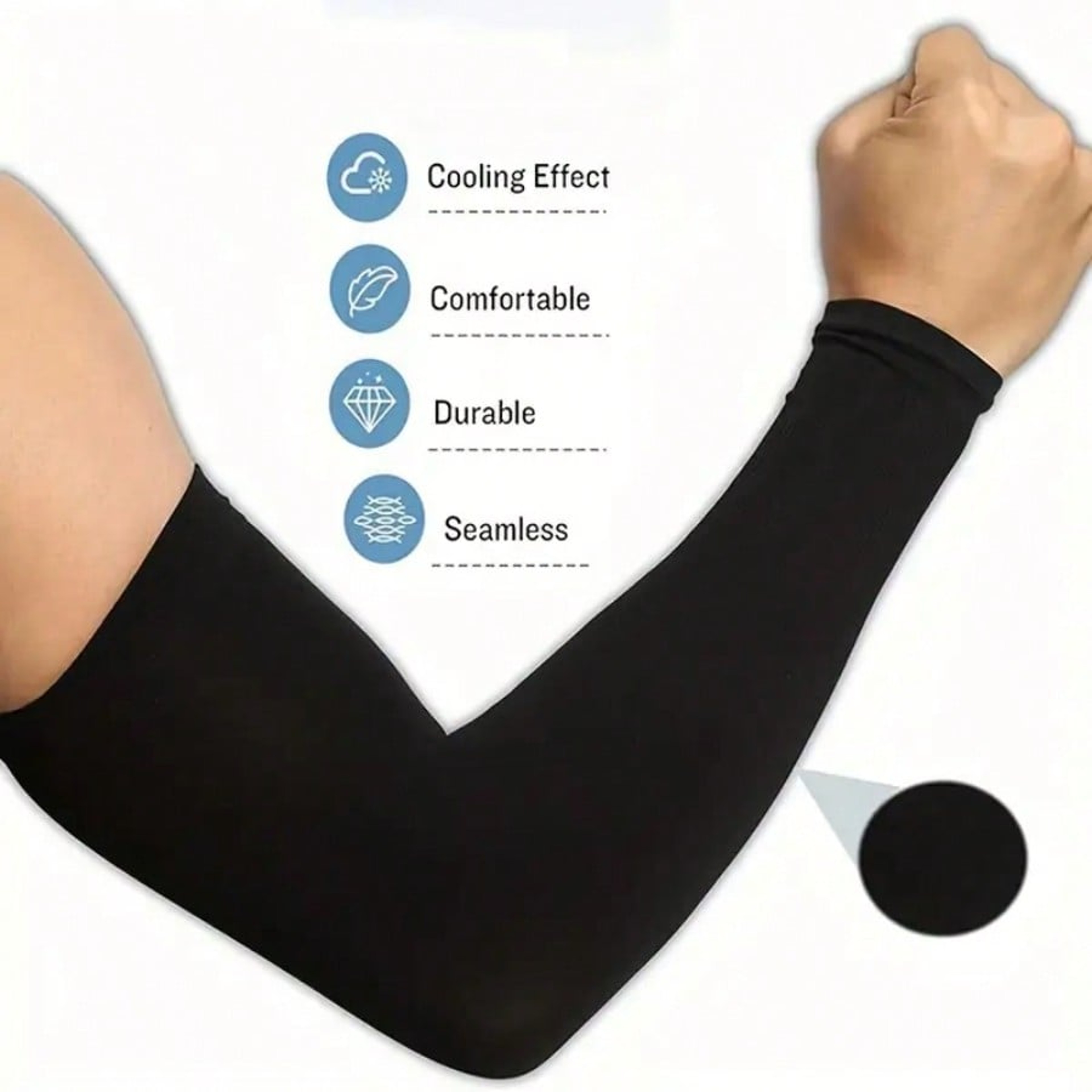 Quick Dry UV Protection Arm Sleeves For Cycling Running Sports And Outdoor Activities 2