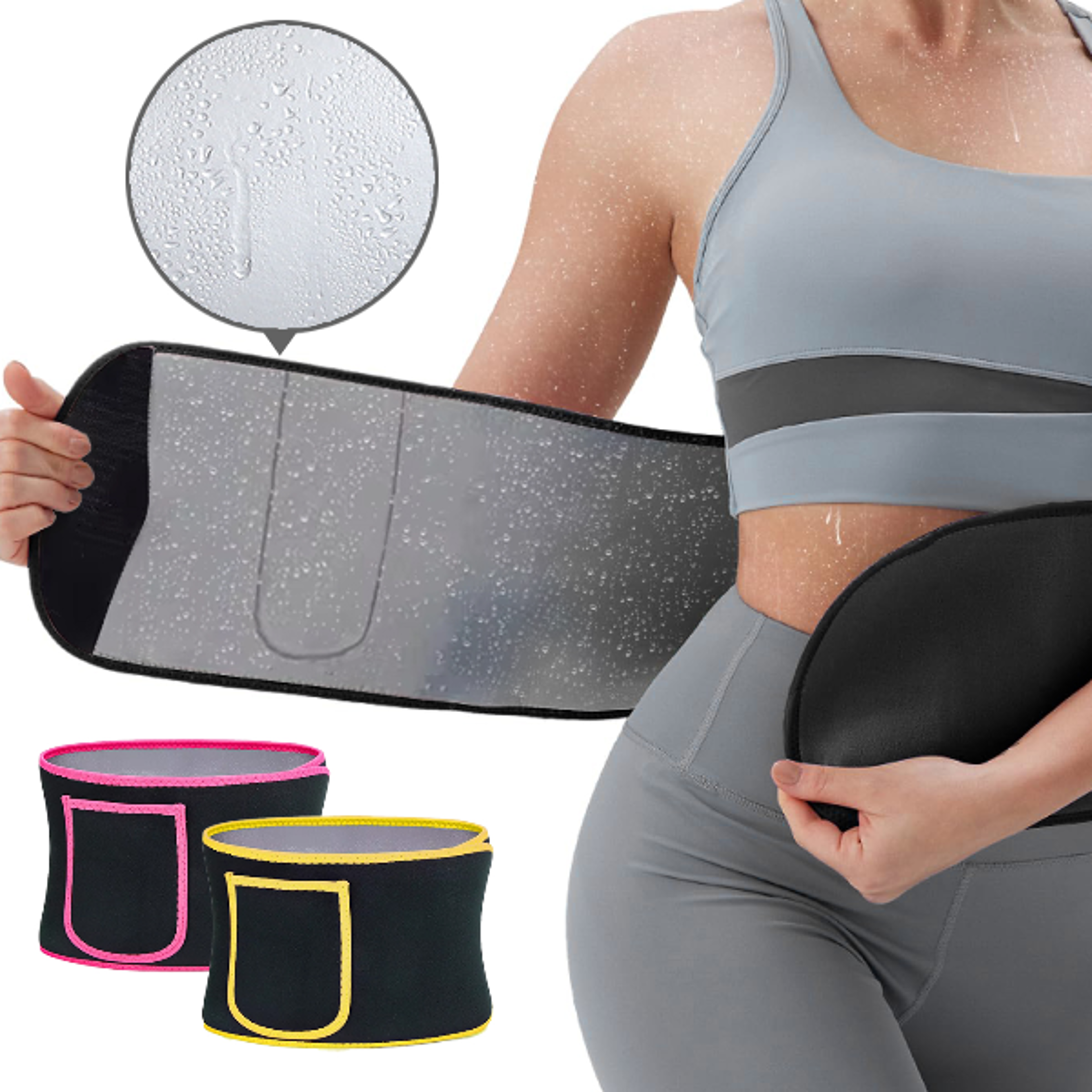 Mens and Womens Waist Trainer Belt for Gym Fitness Body Shaping and Belly Control