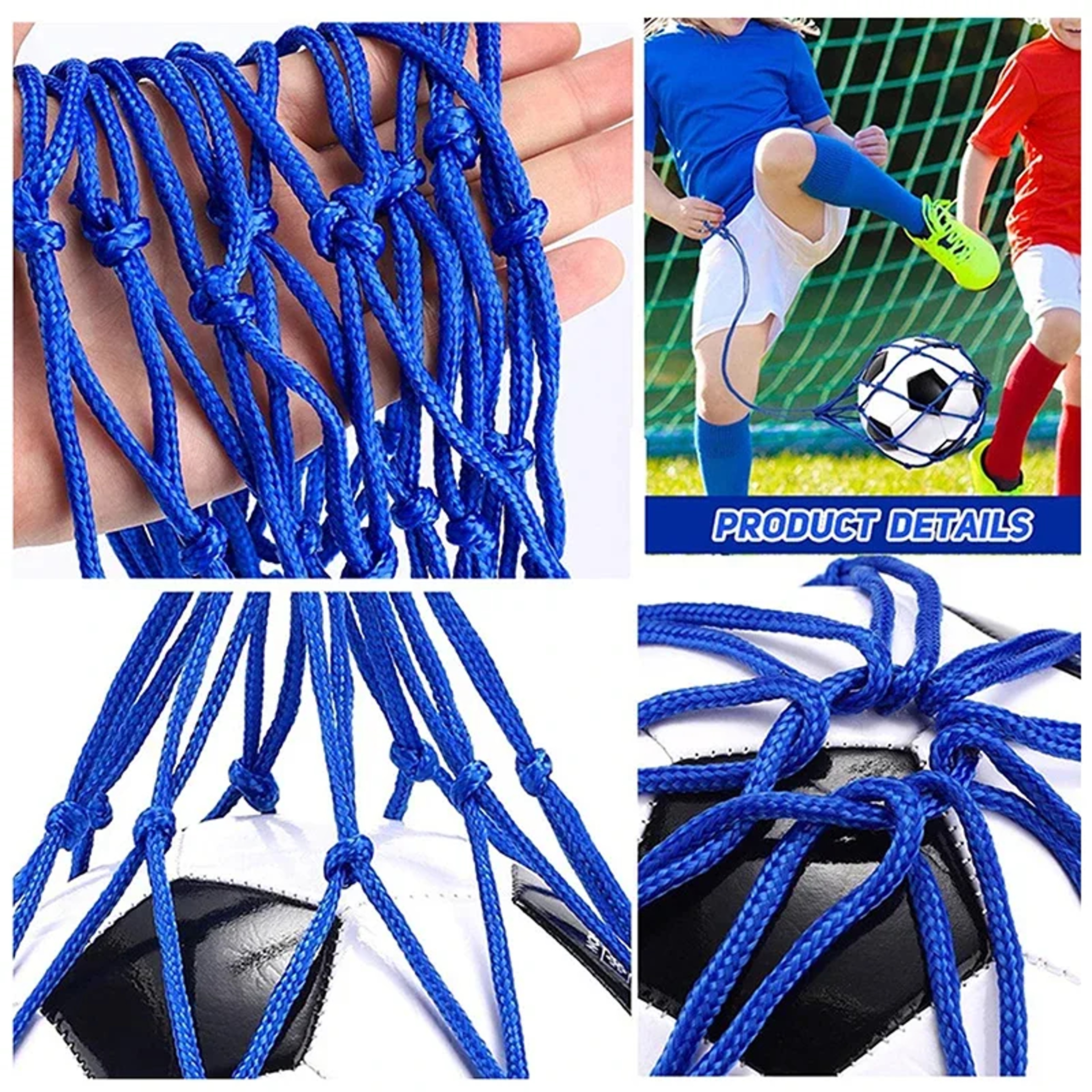 Solo Soccer Kick Trainer and Portable Ball Carry Net – view 4