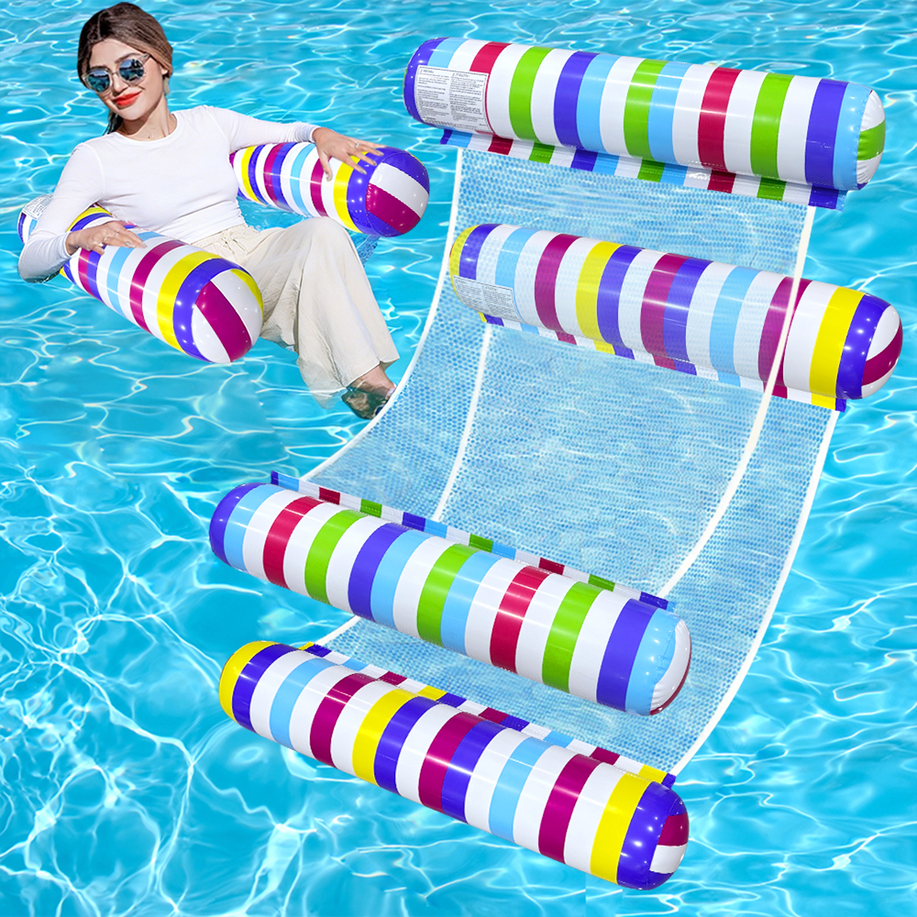Inflatable Pool Float Lounge Chair Comfortable Water Lounge Seat 1