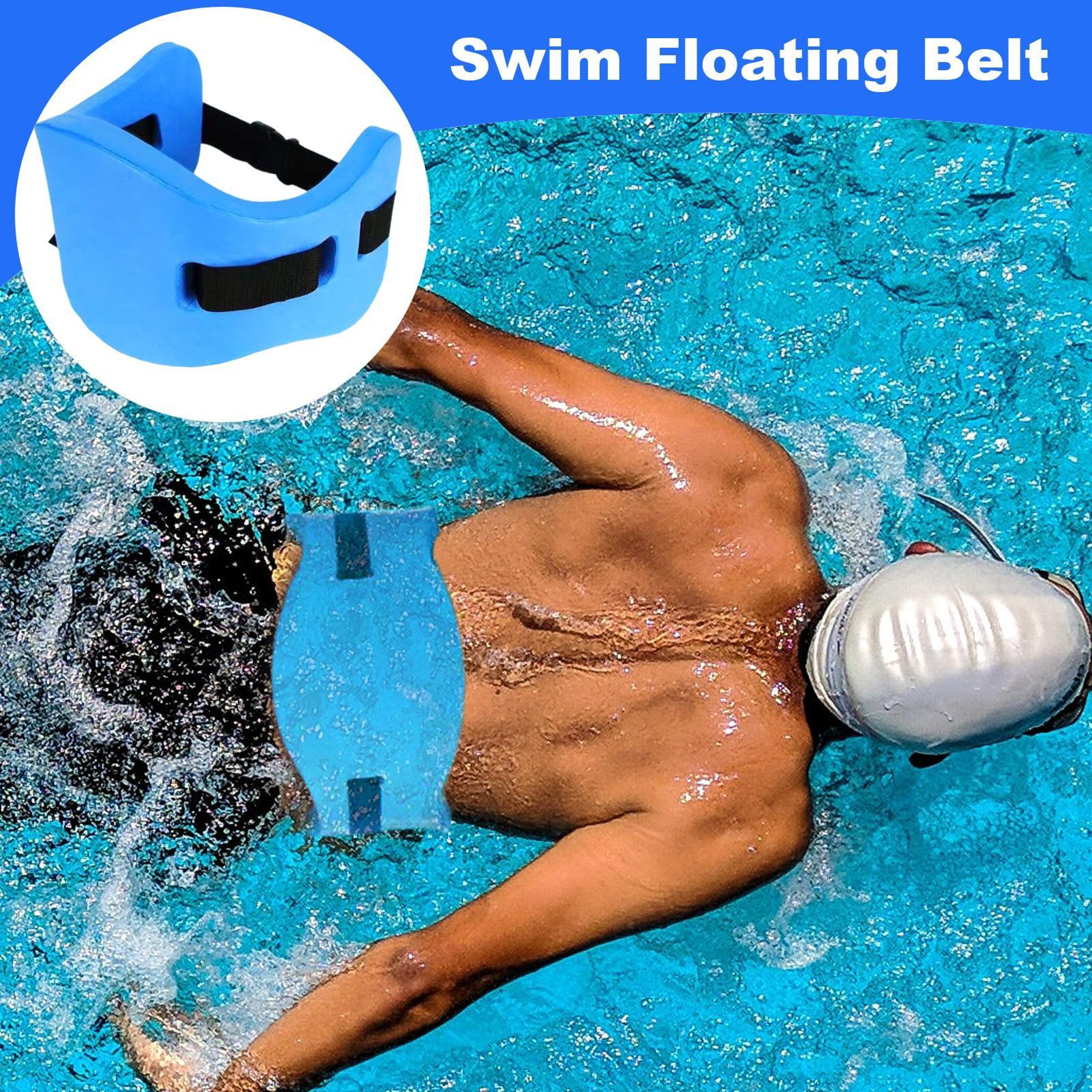 Adjustable Swim Belt For Kids Adults Swimming Training Aid And Pool Float 2