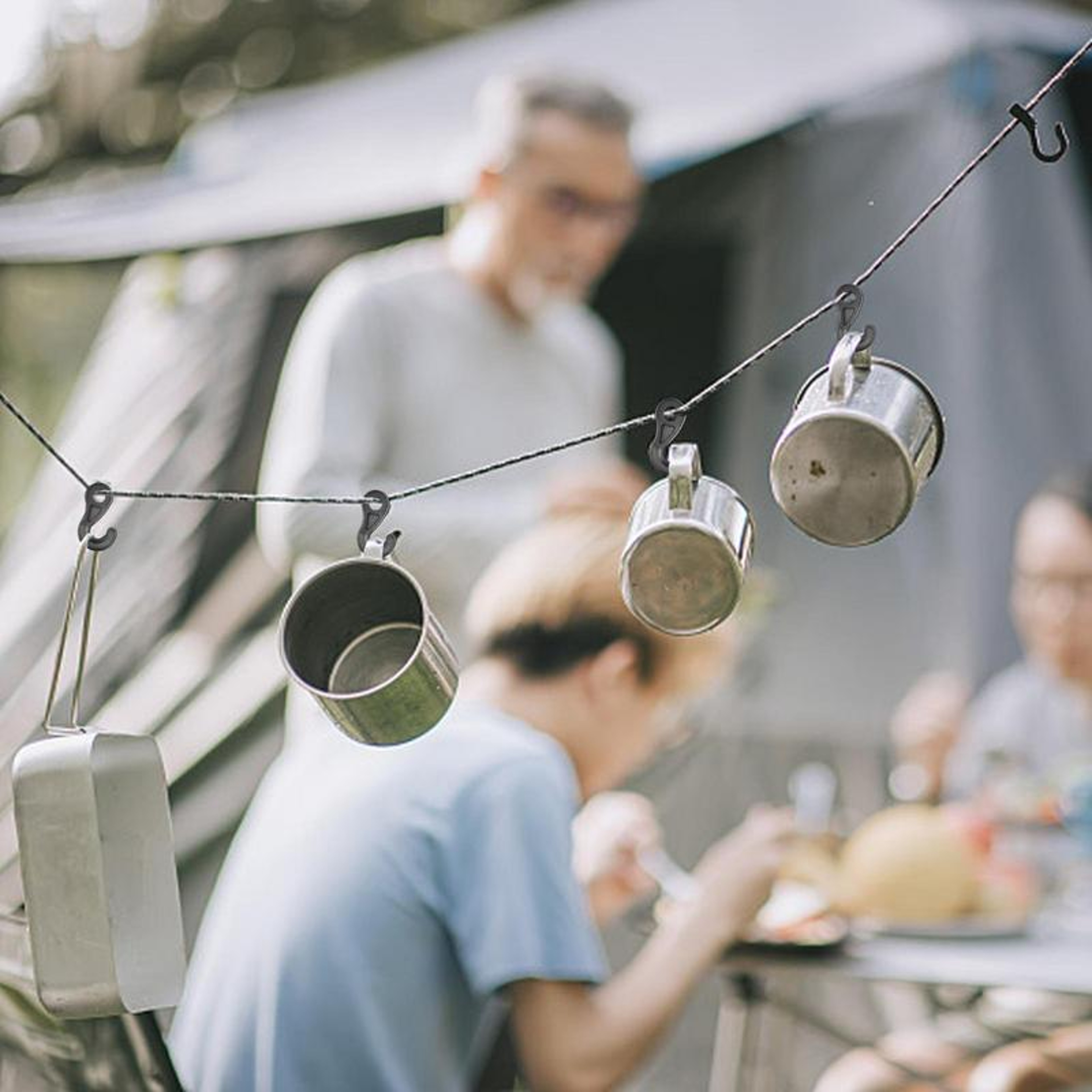 S Shape Camping Hooks Clips for RV Tent Awning Clothes and Light Hanging – view 5