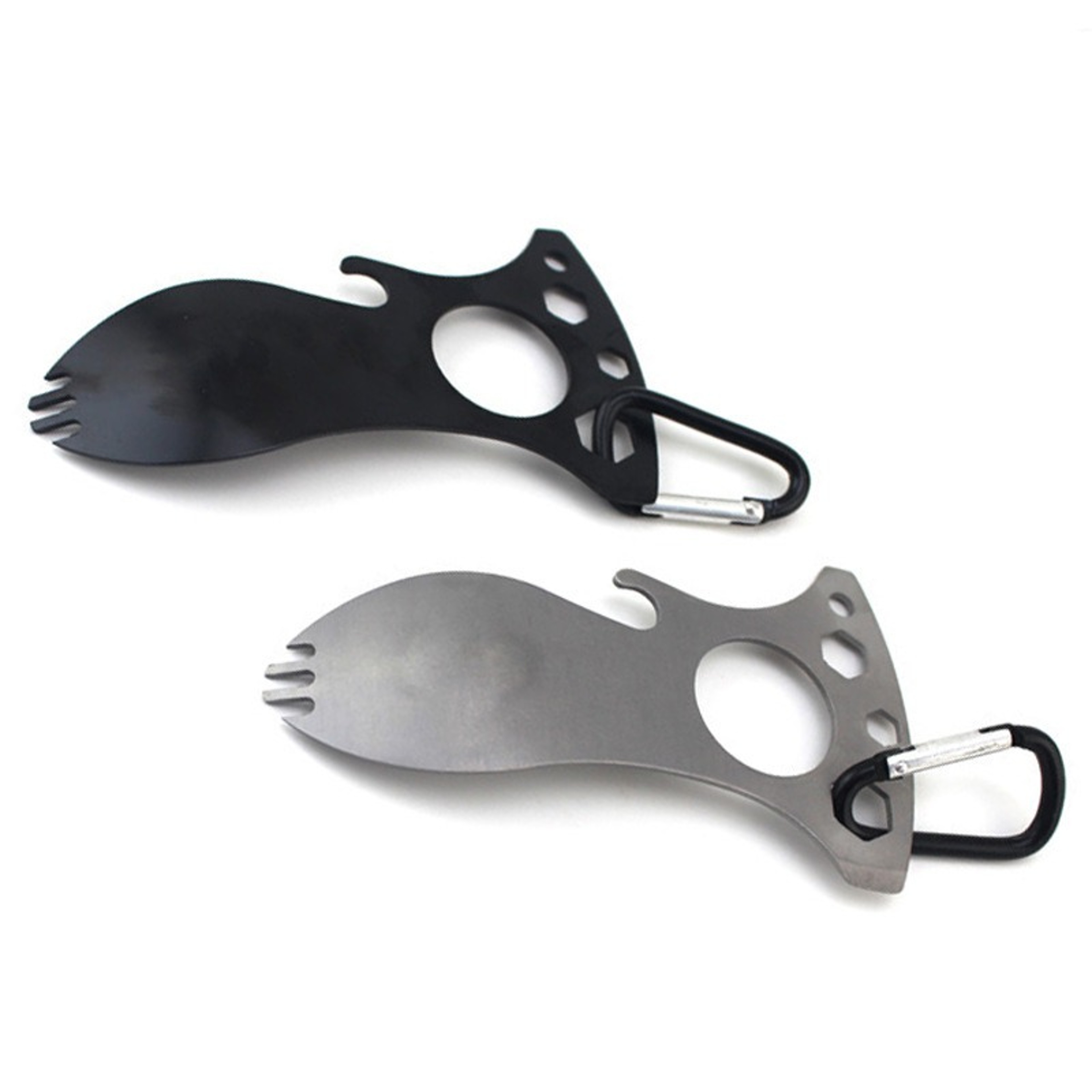 Portable Stainless Steel EDC Camping Fork Spoon Bottle Opener Multi Tool – view 2
