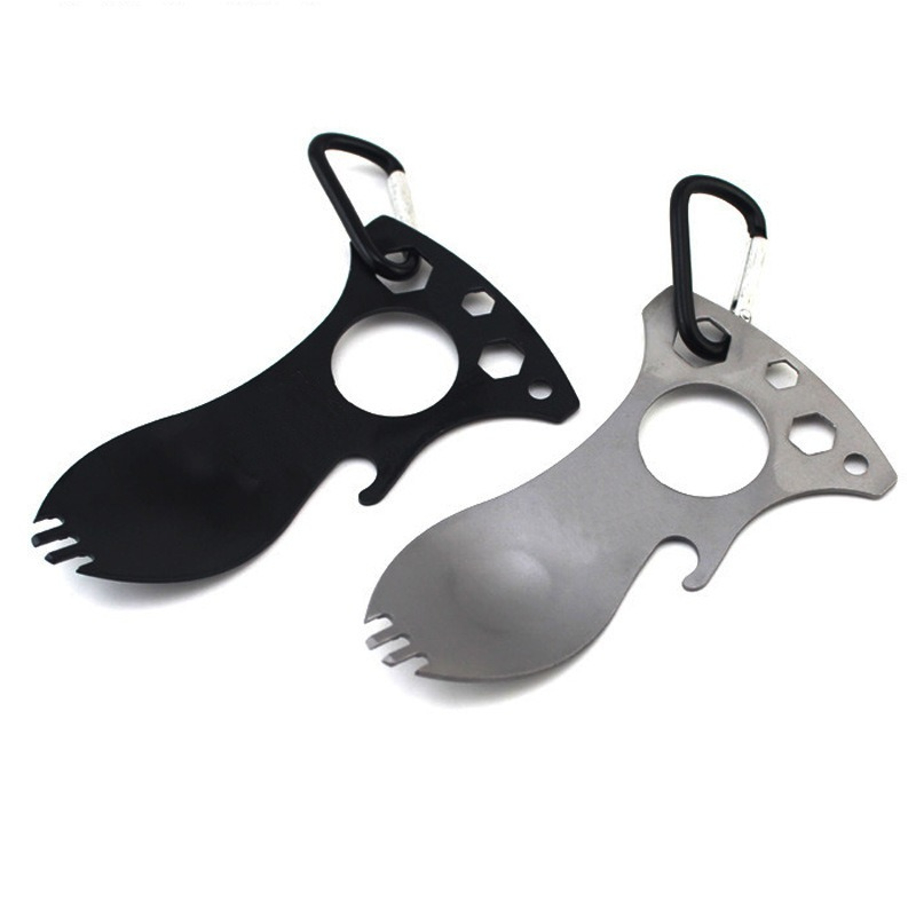 Portable Stainless Steel EDC Camping Fork Spoon Bottle Opener Multi Tool – view 3