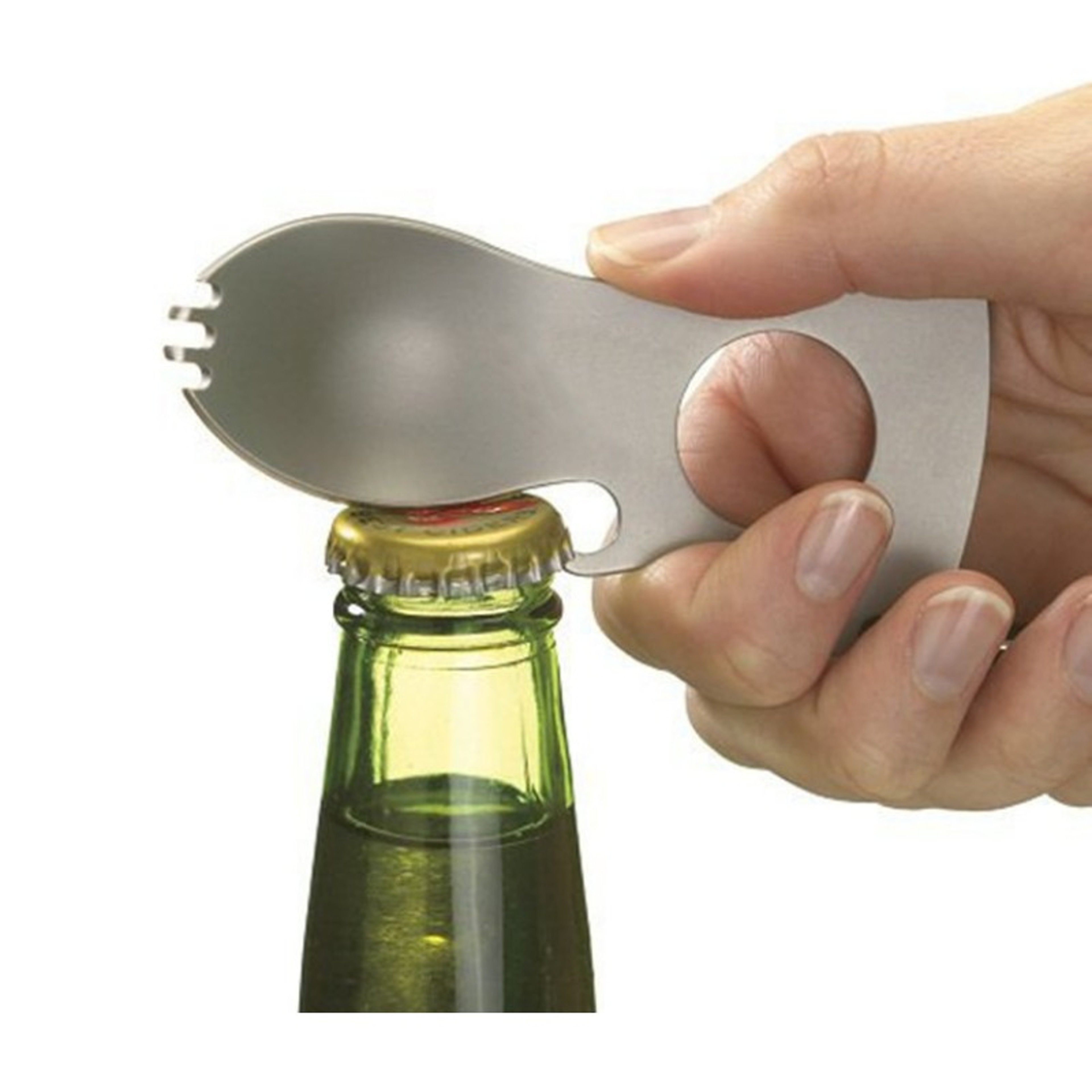 Portable Stainless Steel EDC Camping Fork Spoon Bottle Opener Multi Tool – view 6
