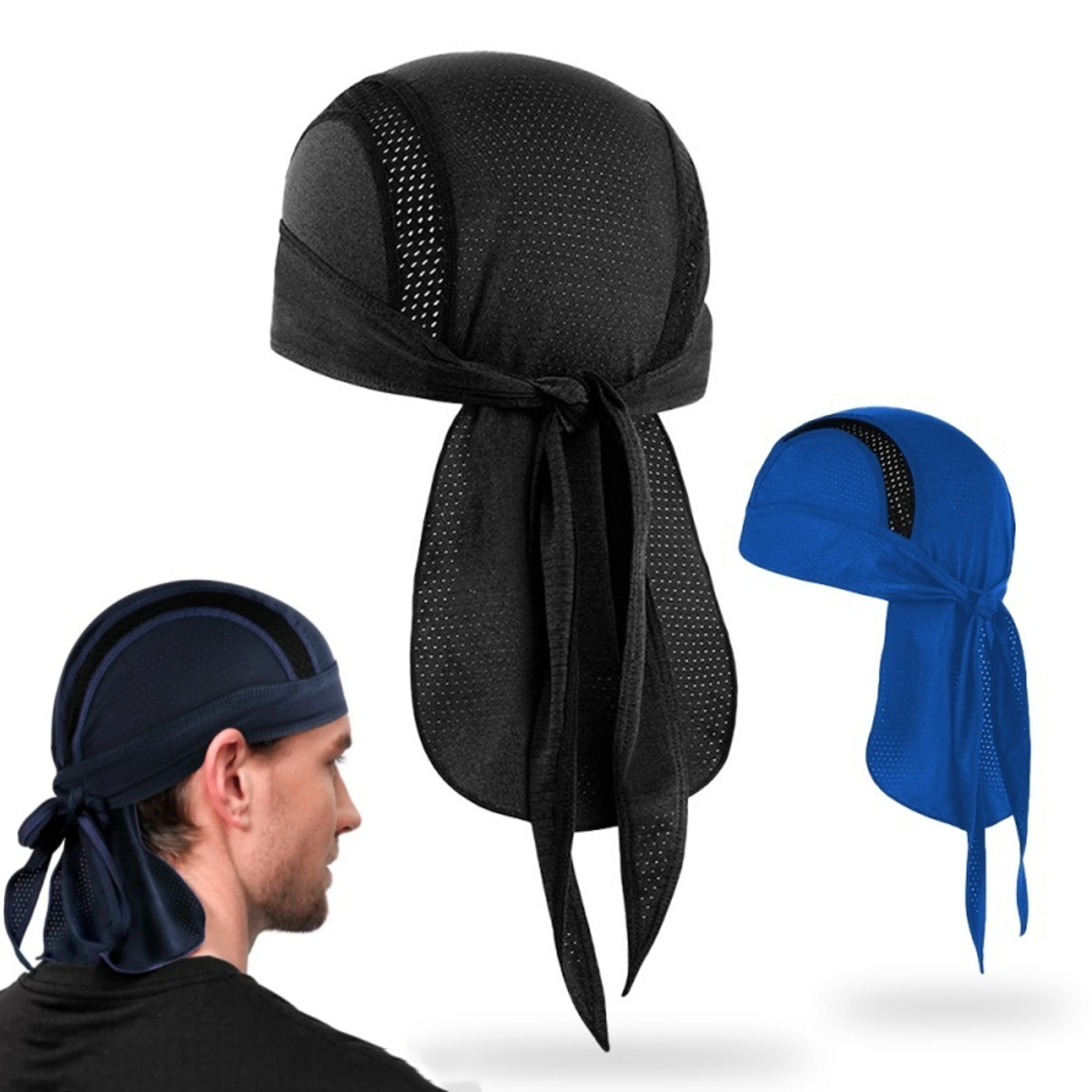 Cycling Headwear Sweat Wicking Helmet Liner Quick Dry Sports Skull Cap 2
