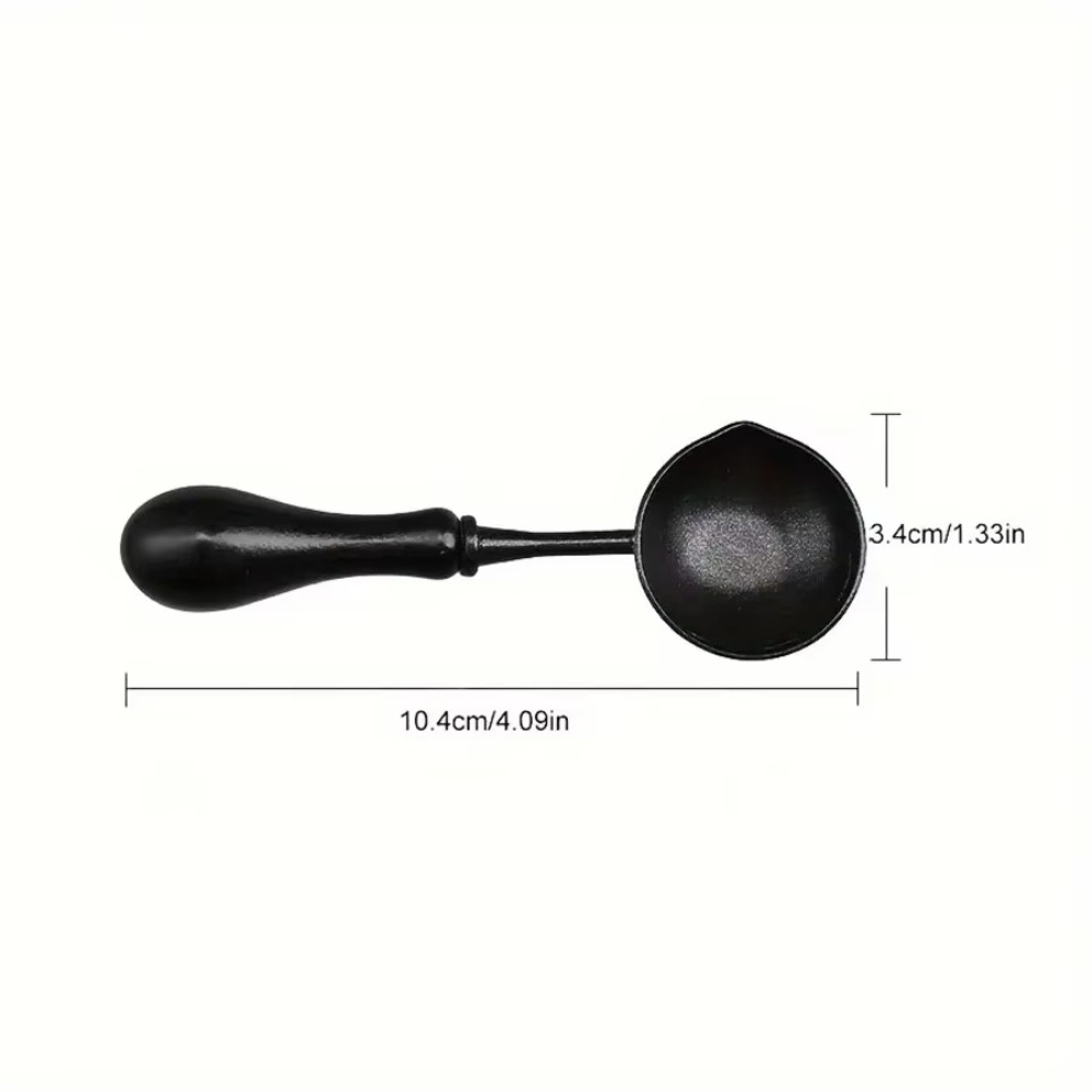 Non Stick Wax Sealing Spoon with Wood Handle for DIY Crafts and Invitations – view 6