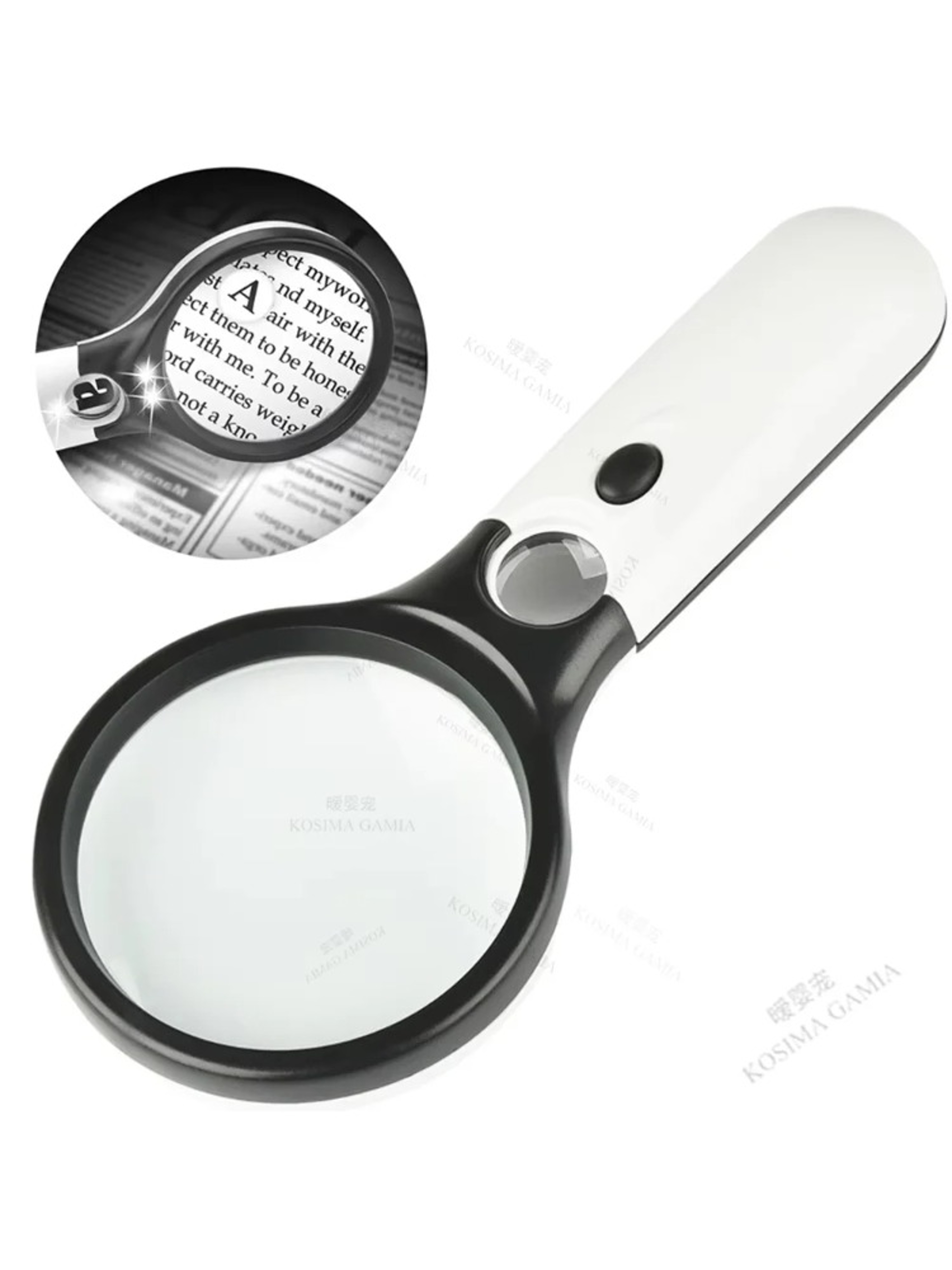 Magnifying Glass Handheld Reading Magnifier With Light For Coins Jewelry And Seniors 1