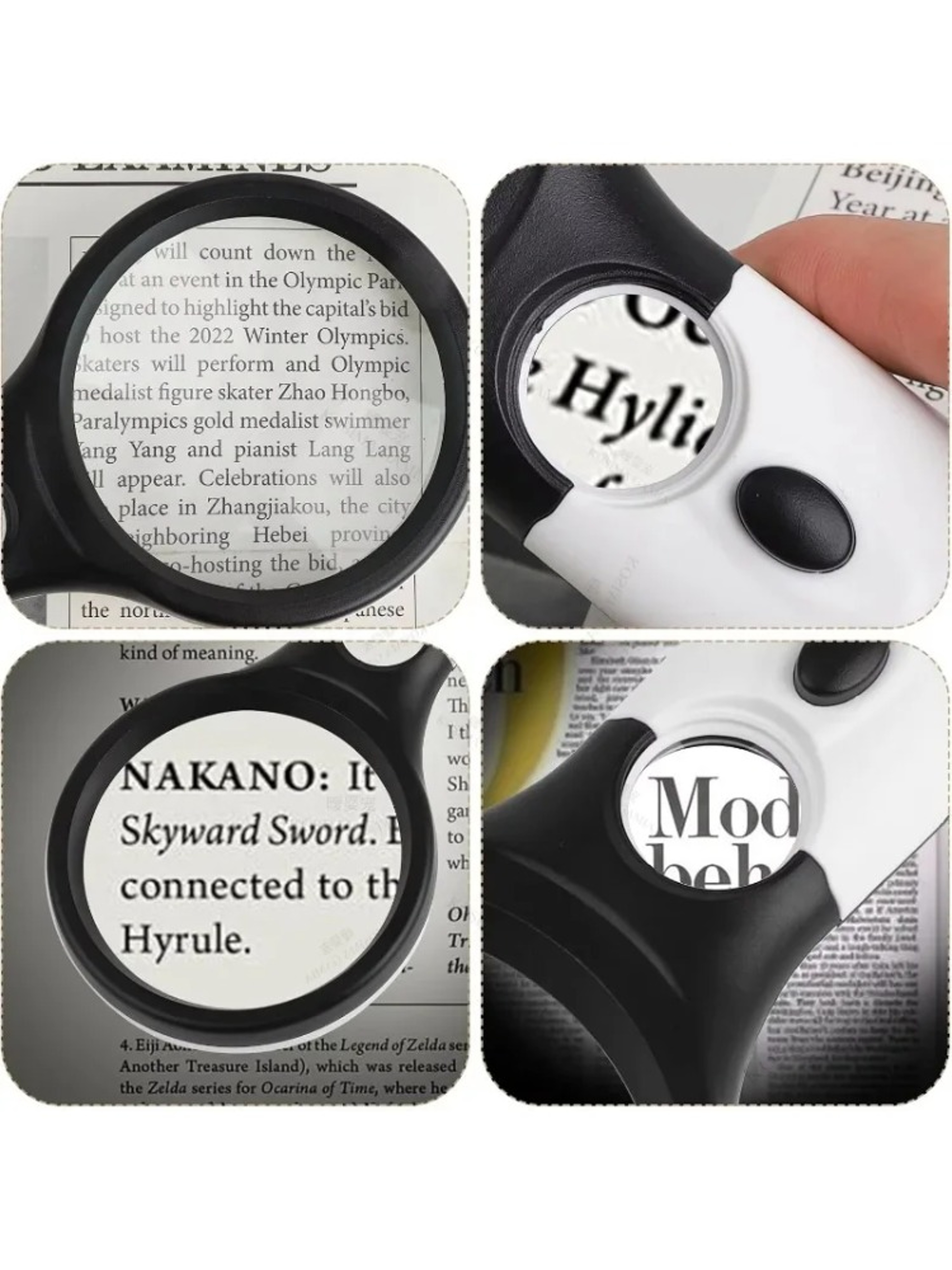 Magnifying Glass Handheld Reading Magnifier With Light For Coins Jewelry And Seniors 5
