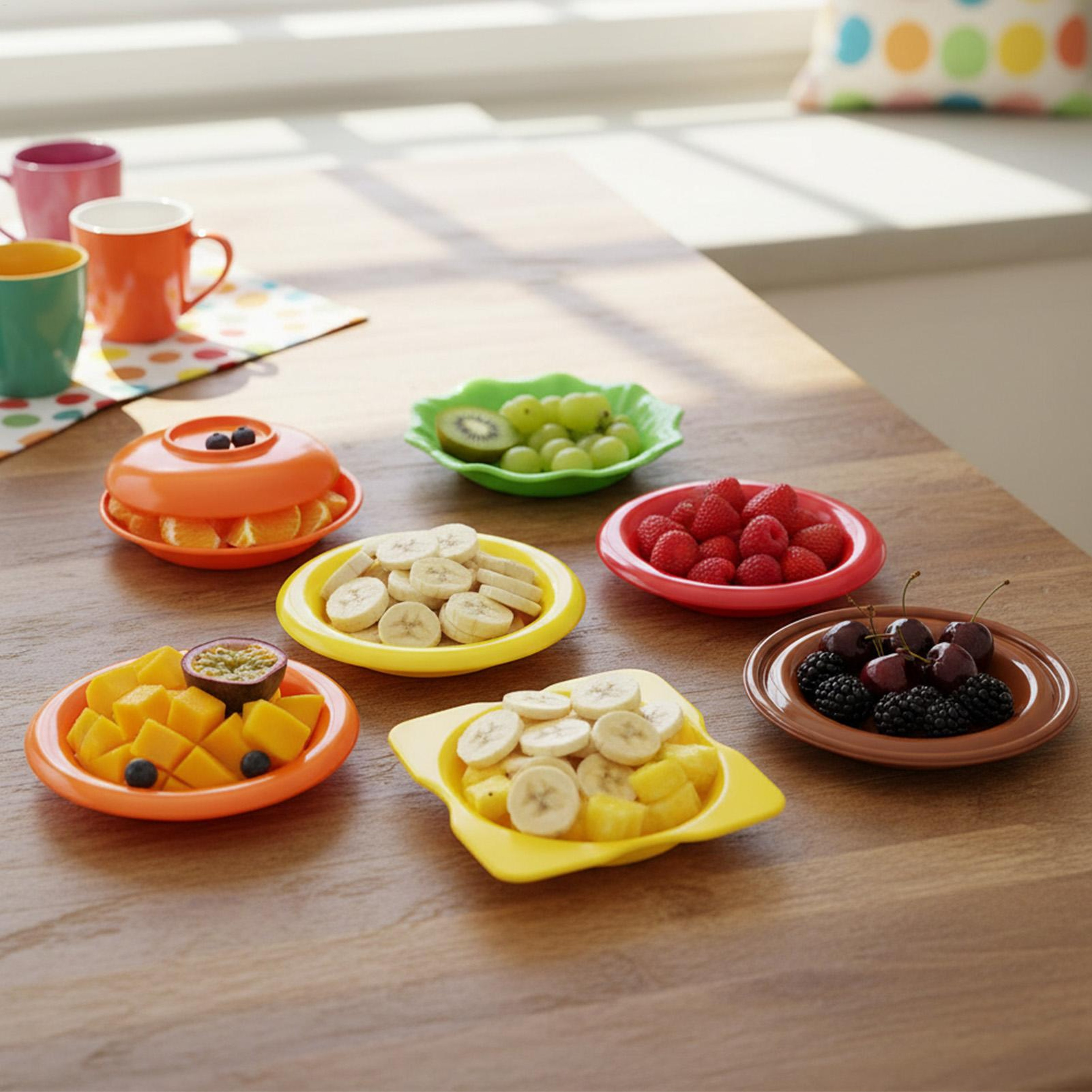 Stackable Hamburger Plate Set with Sauce Containers for Fun Kitchen Dining – view 2