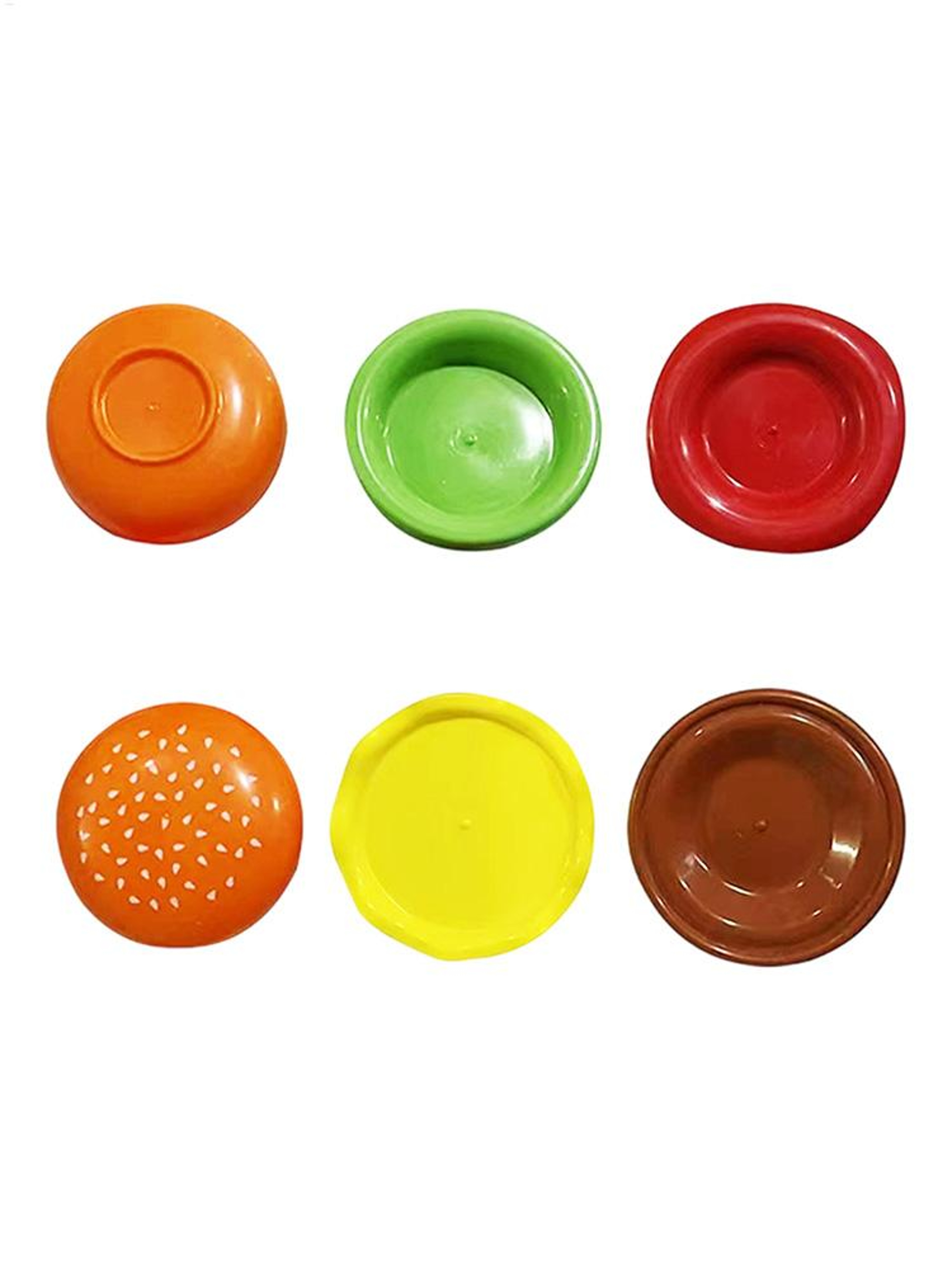 Stackable Hamburger Plate Set with Sauce Containers for Fun Kitchen Dining – view 6