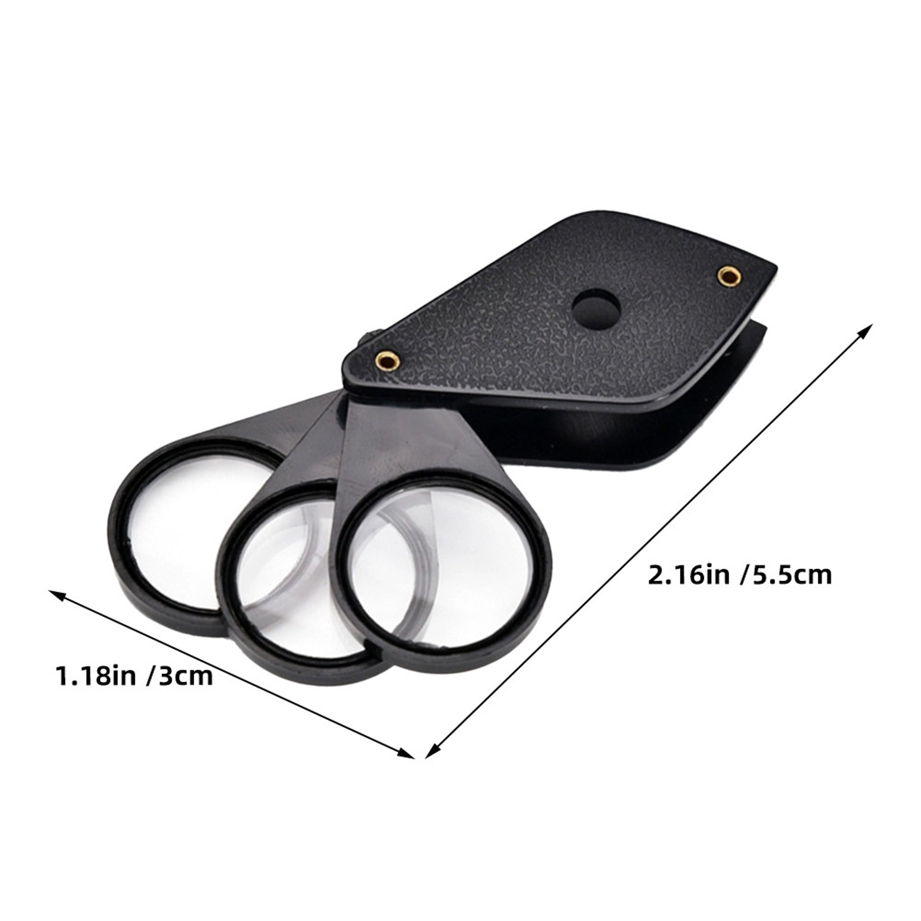 Folding Pocket Magnifying Glass for Reading and Detail Inspection – view 2