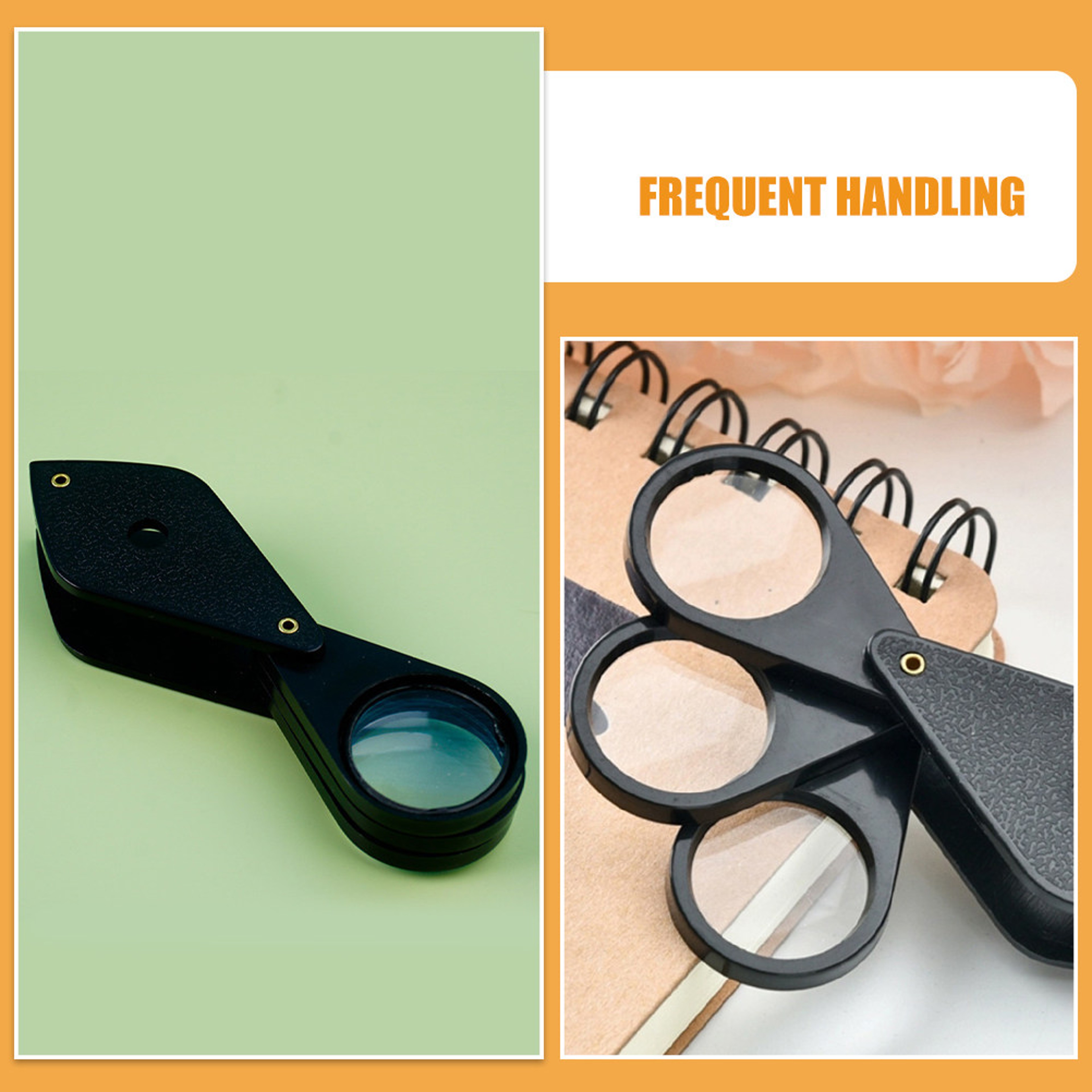 Folding Pocket Magnifying Glass for Reading and Detail Inspection – view 6